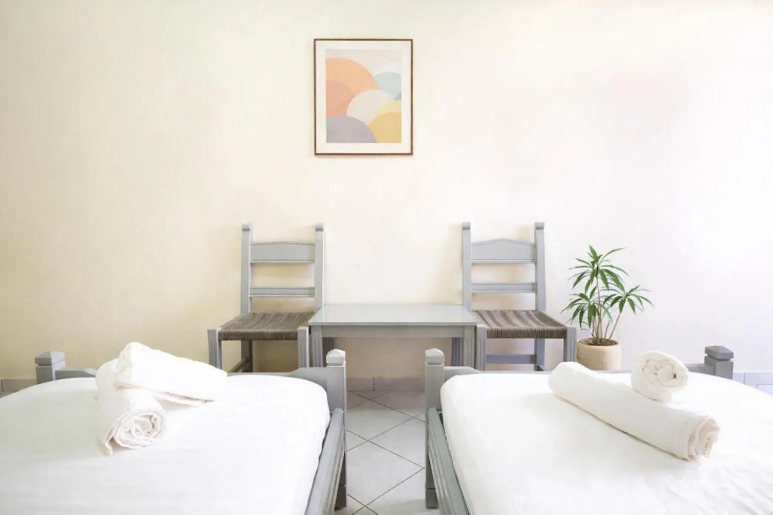 Bed in Galini Beach Hotel