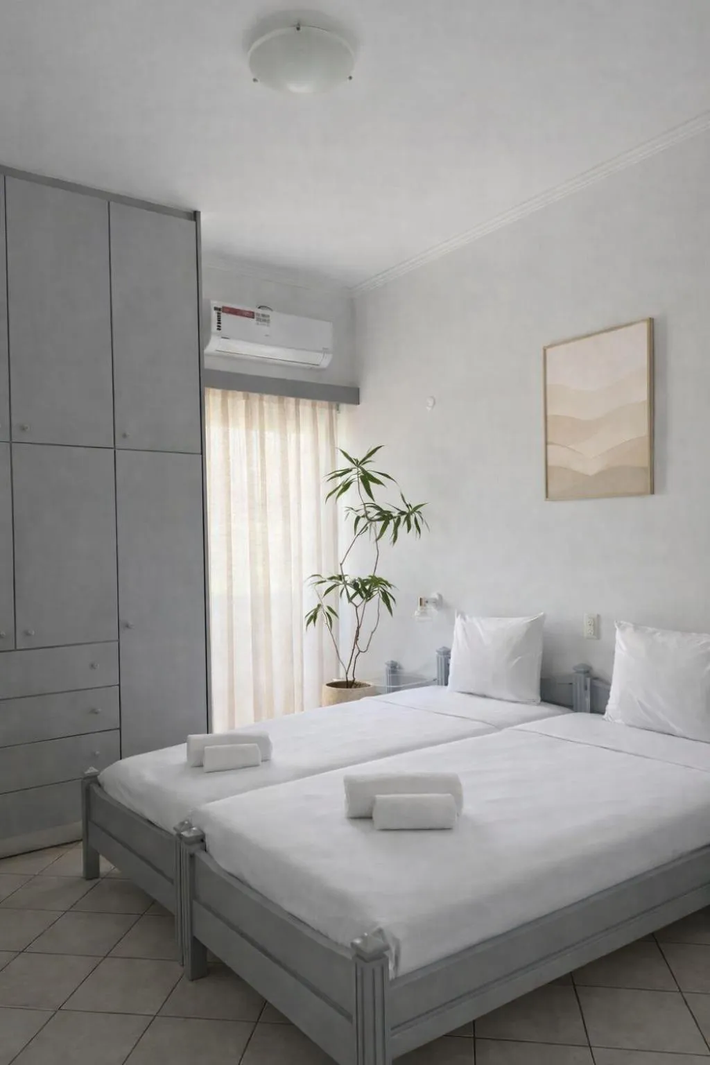 Bed in Galini Beach Hotel