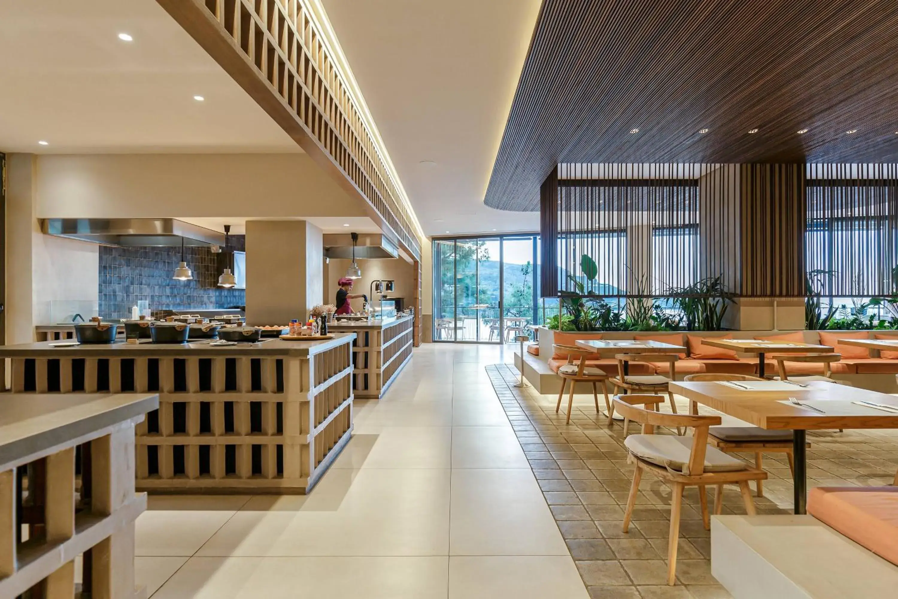 Buffet breakfast in Akrotiri Beach Resort Hotel - Adult Friendly Buffet breakfast in Akrotiri Beach Resort Hotel - Adult Friendly