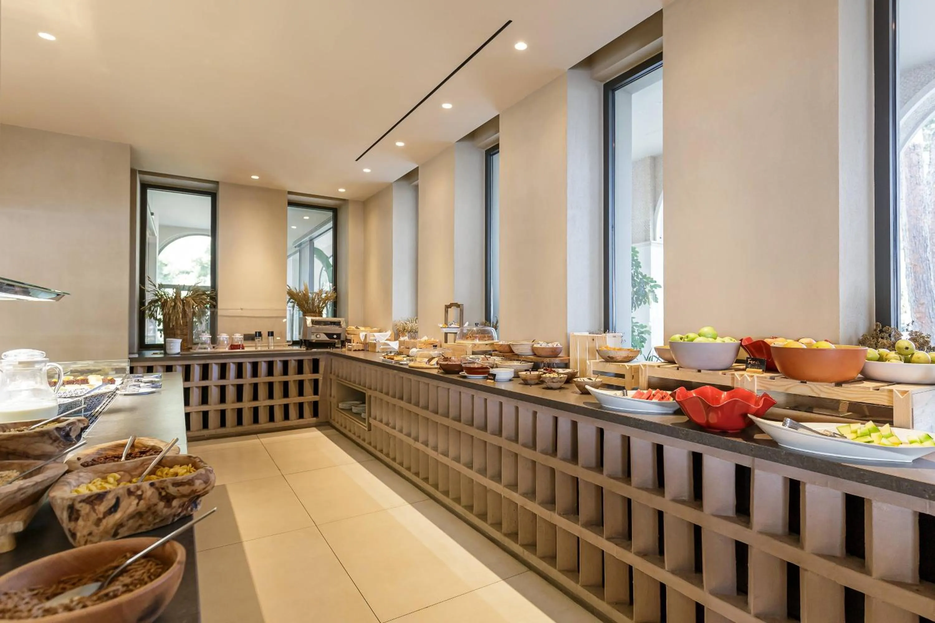 Buffet breakfast in Akrotiri Beach Resort Hotel - Adult Friendly