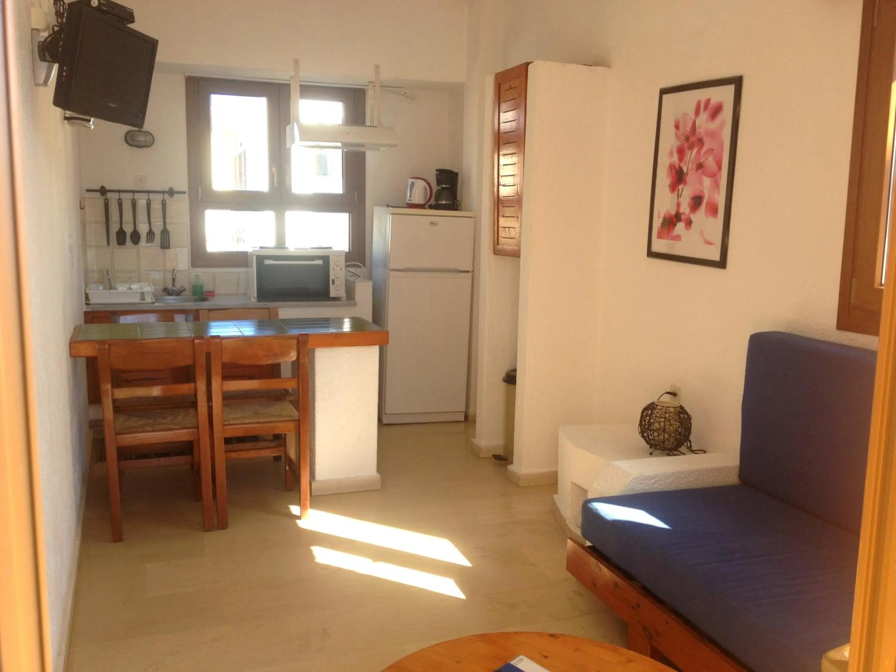 Kitchen or kitchenette in Mantraki Hotel Apartments