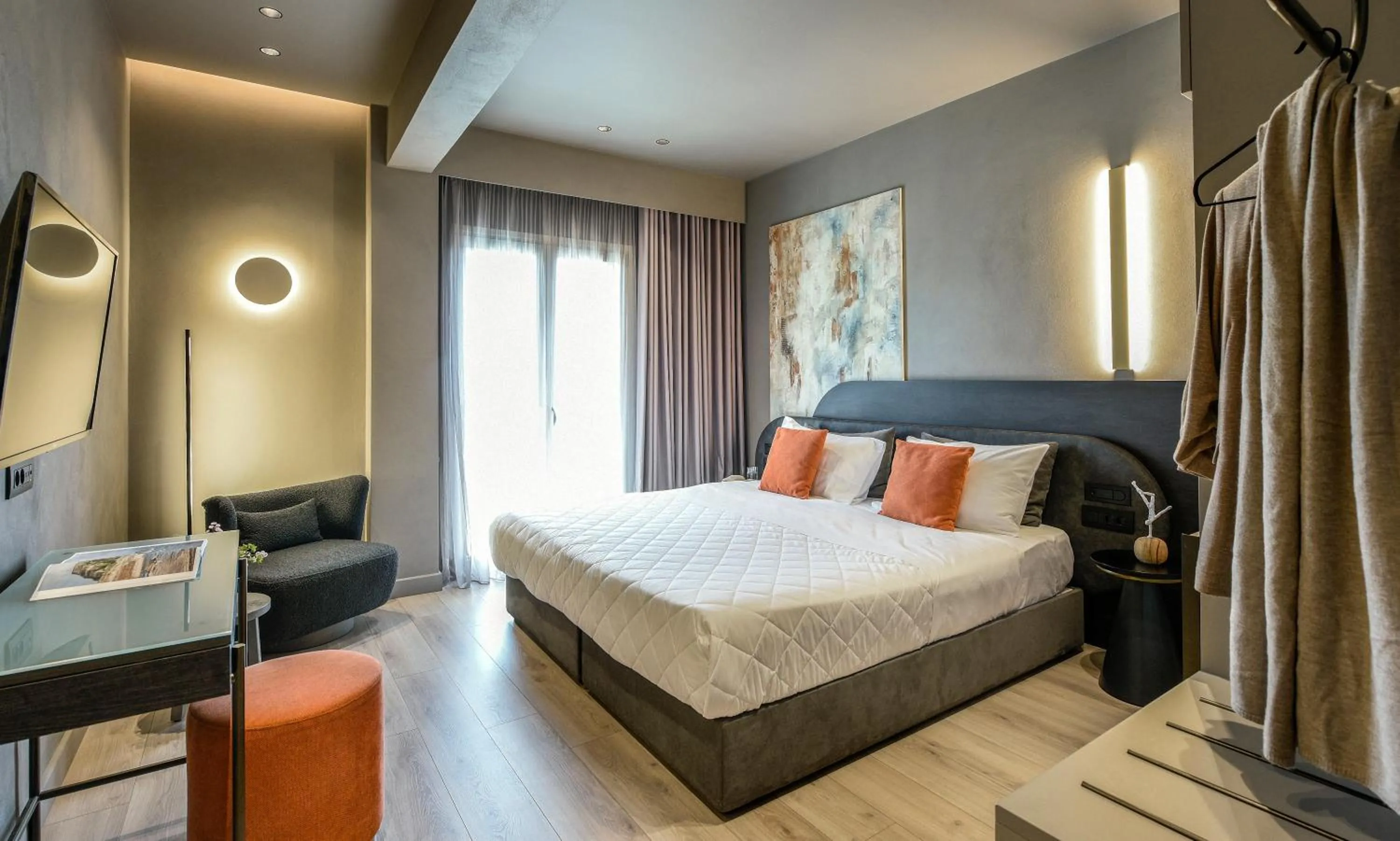 Bedroom, Bed in Arcadion Hotel