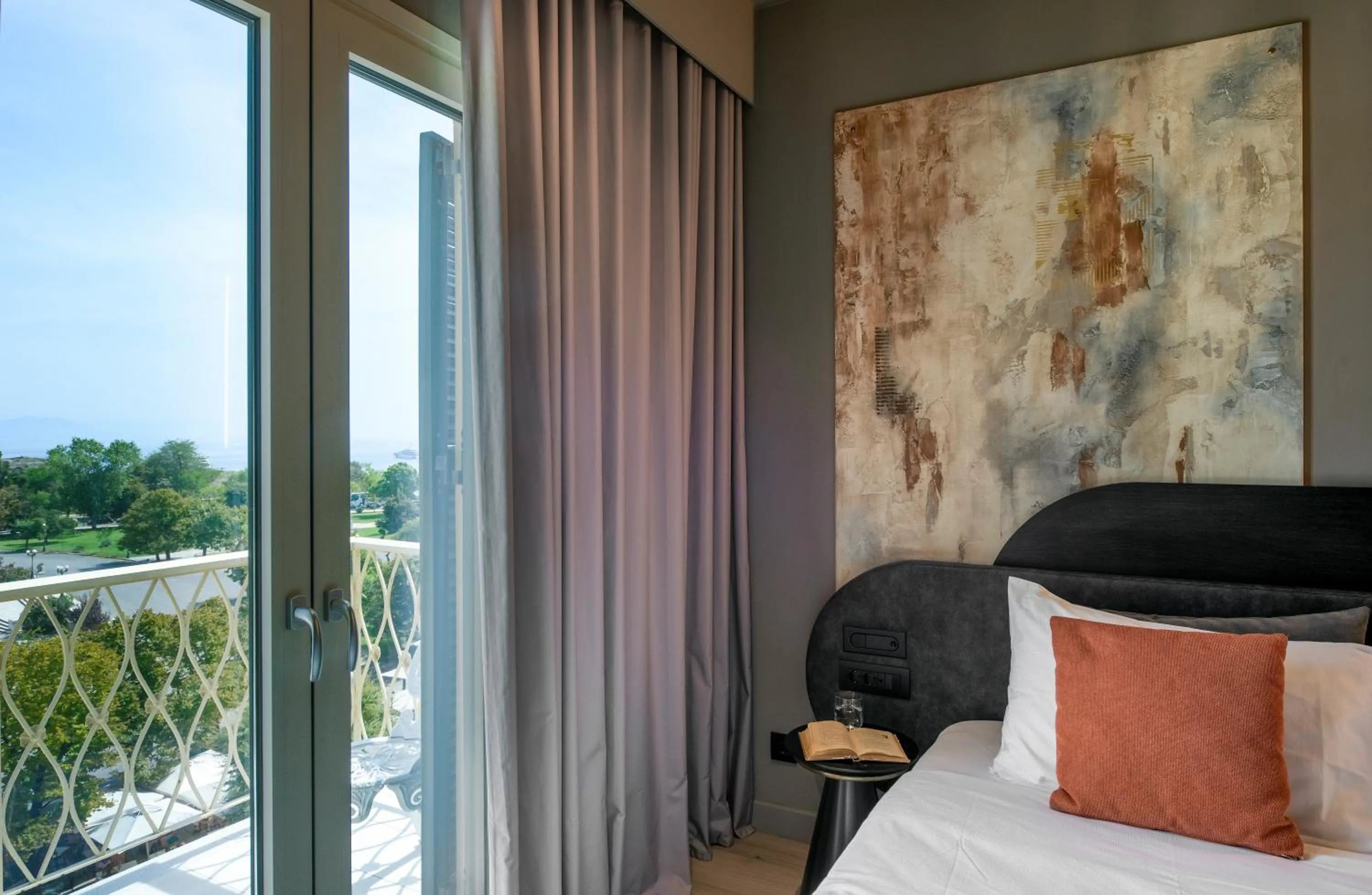 View (from property/room), Bed in Arcadion Hotel