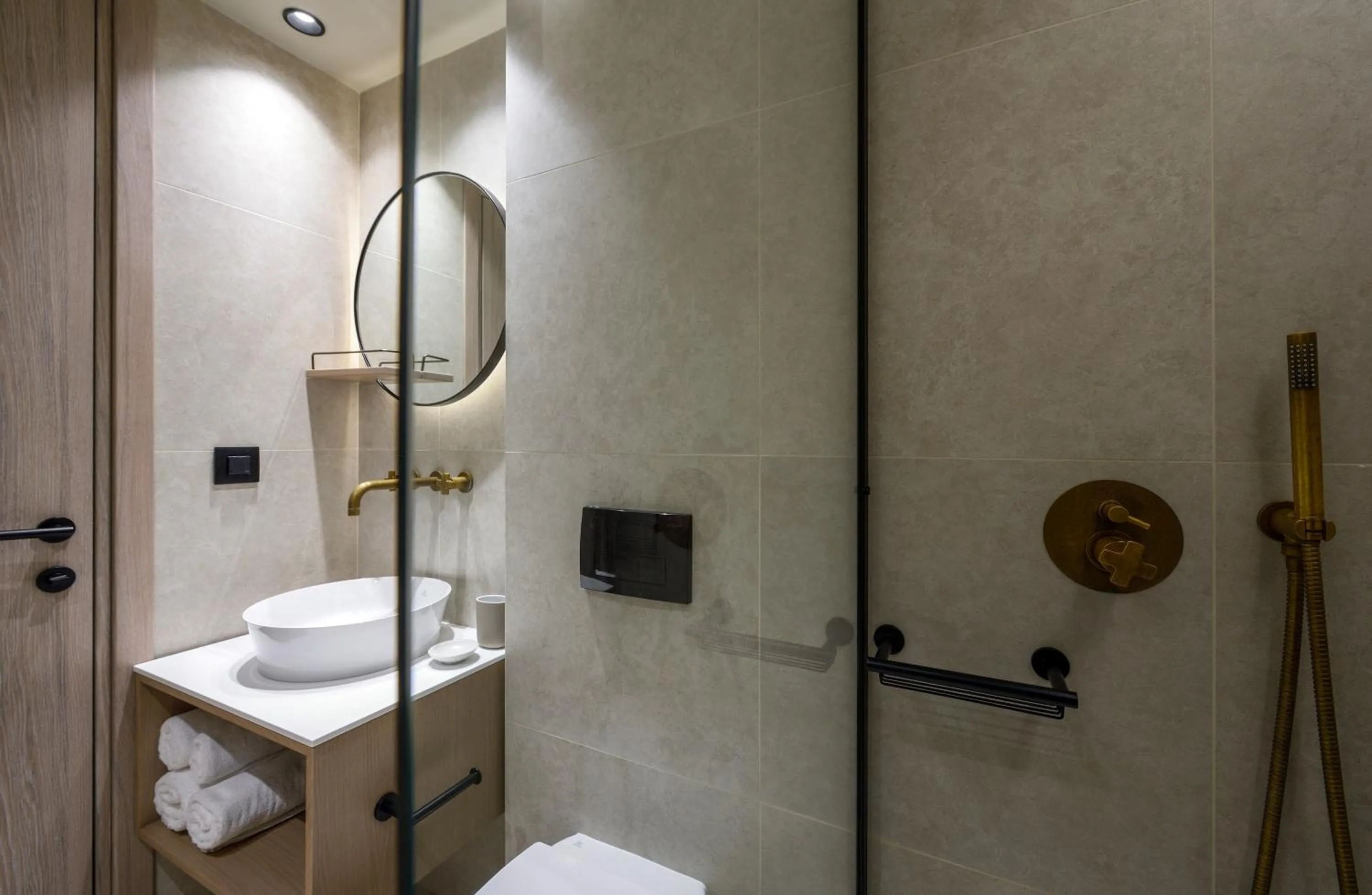 Bathroom in Arcadion Hotel