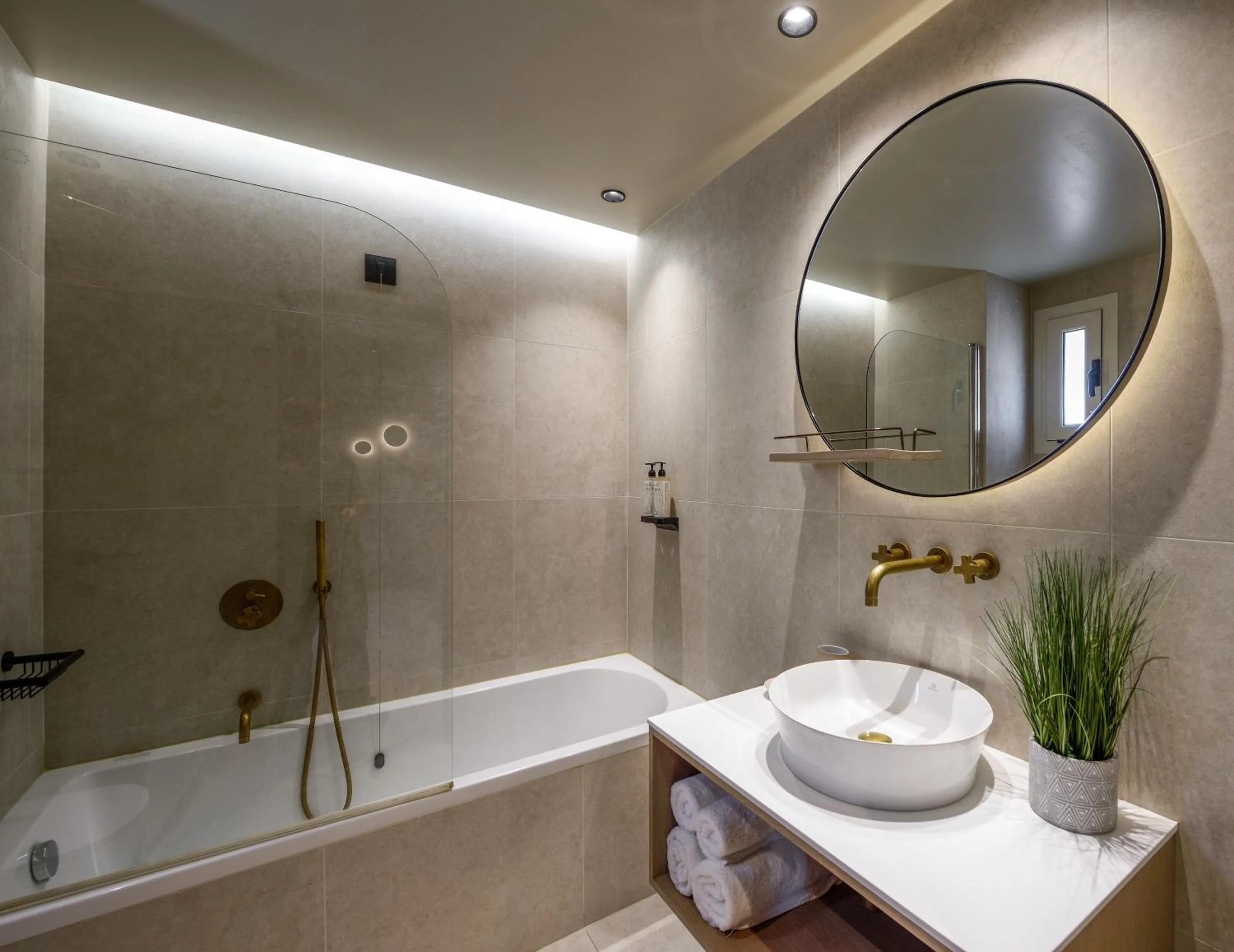 Bathroom in Arcadion Hotel