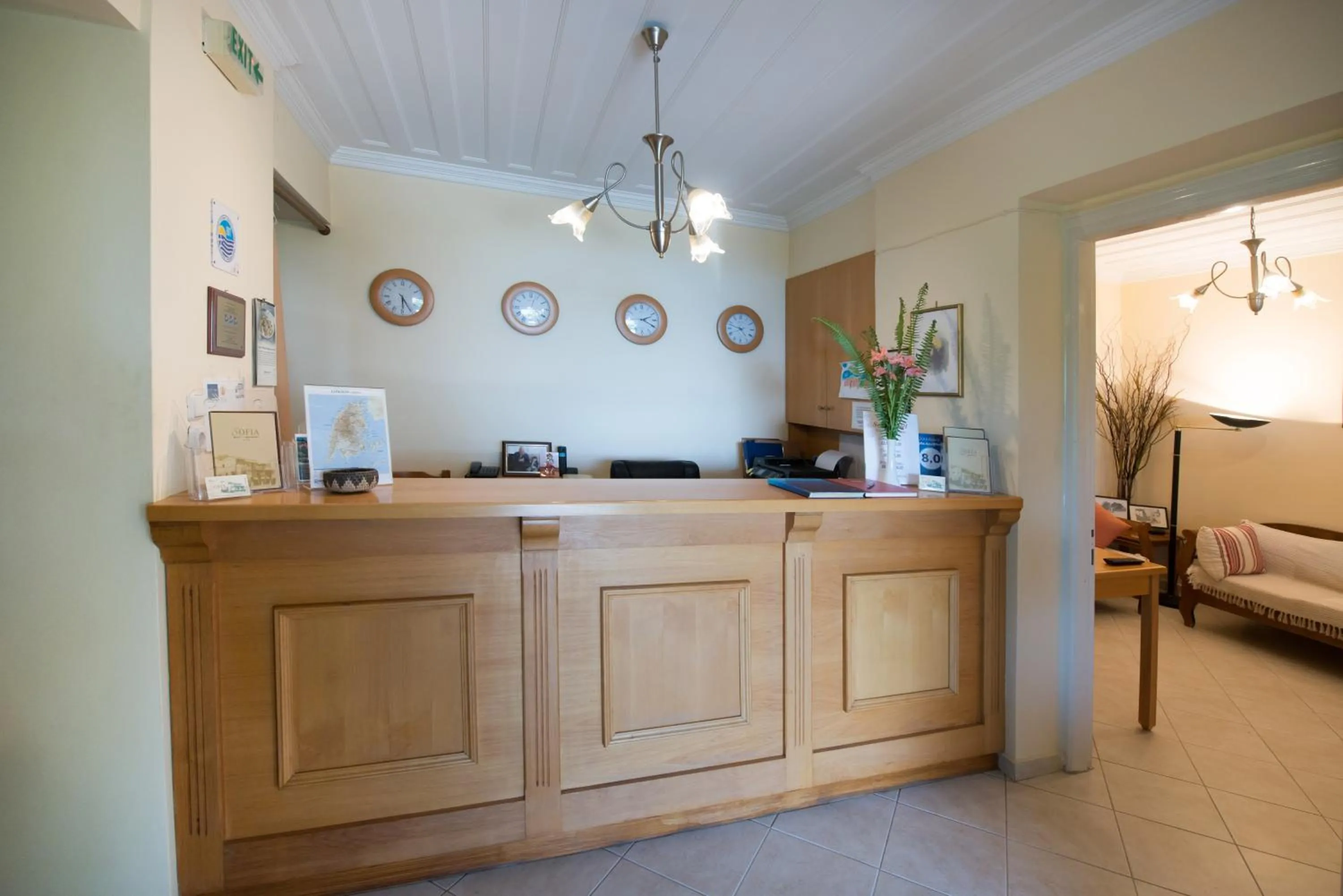 Lobby or reception in Sofia Hotel