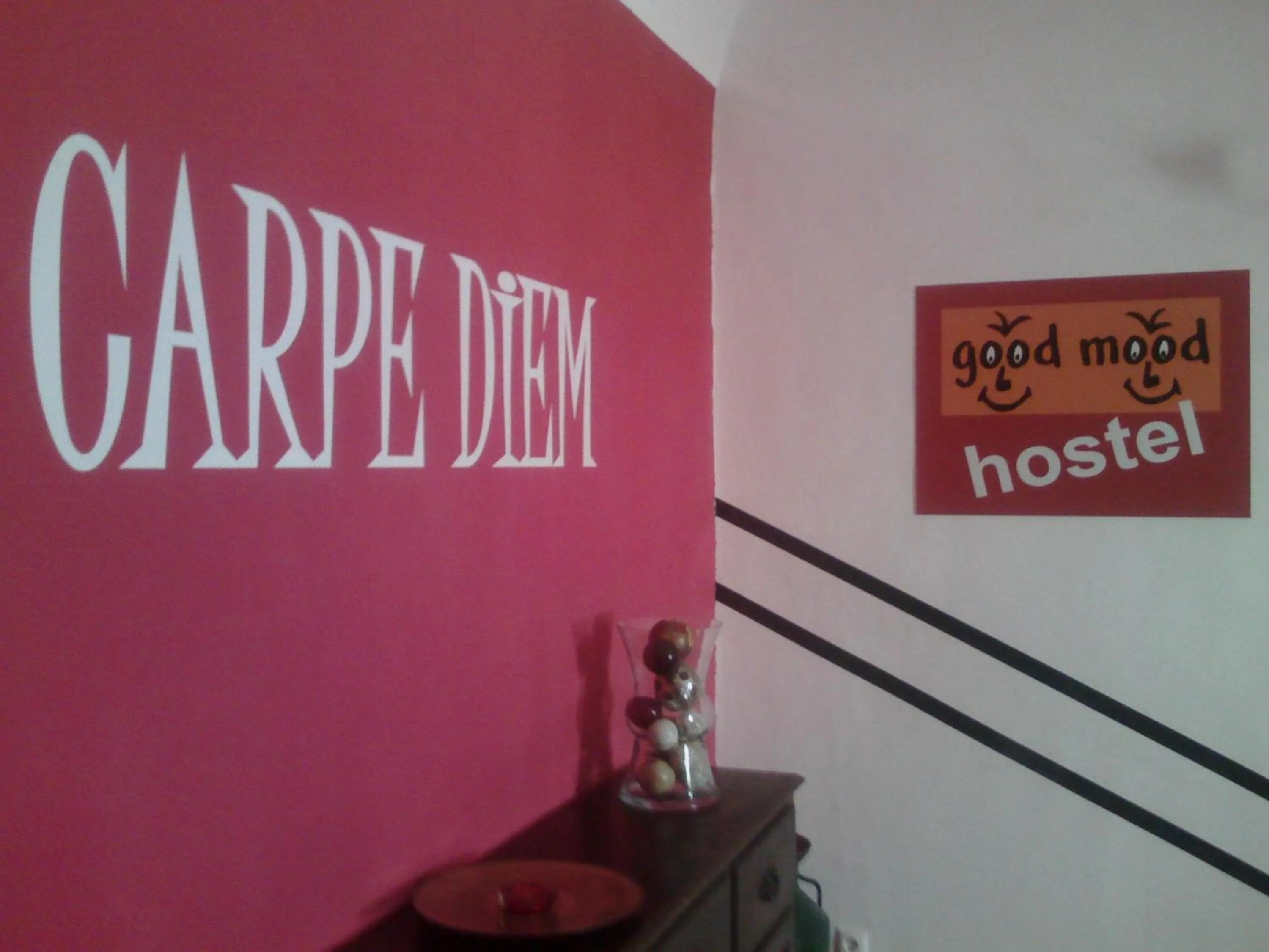 Communal lounge/ TV room in Good Mood Hostel