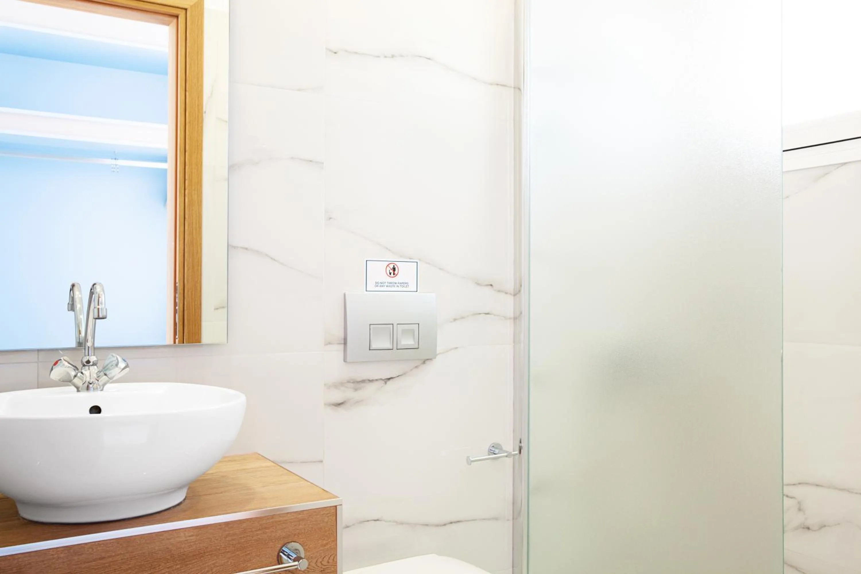 Bathroom in Avra Beach Hotel