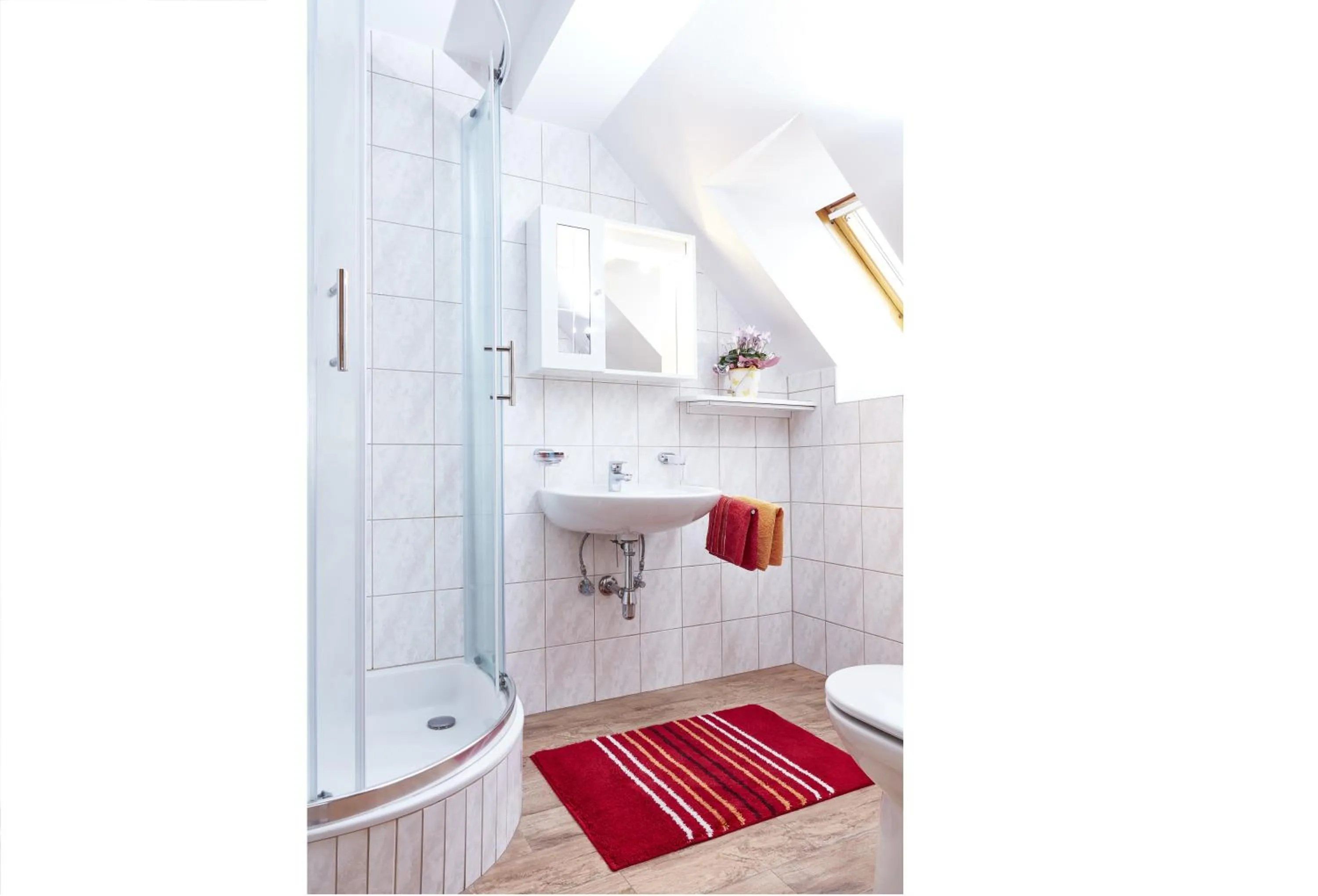 Shower in Ferien- & Kürbishof Majczan