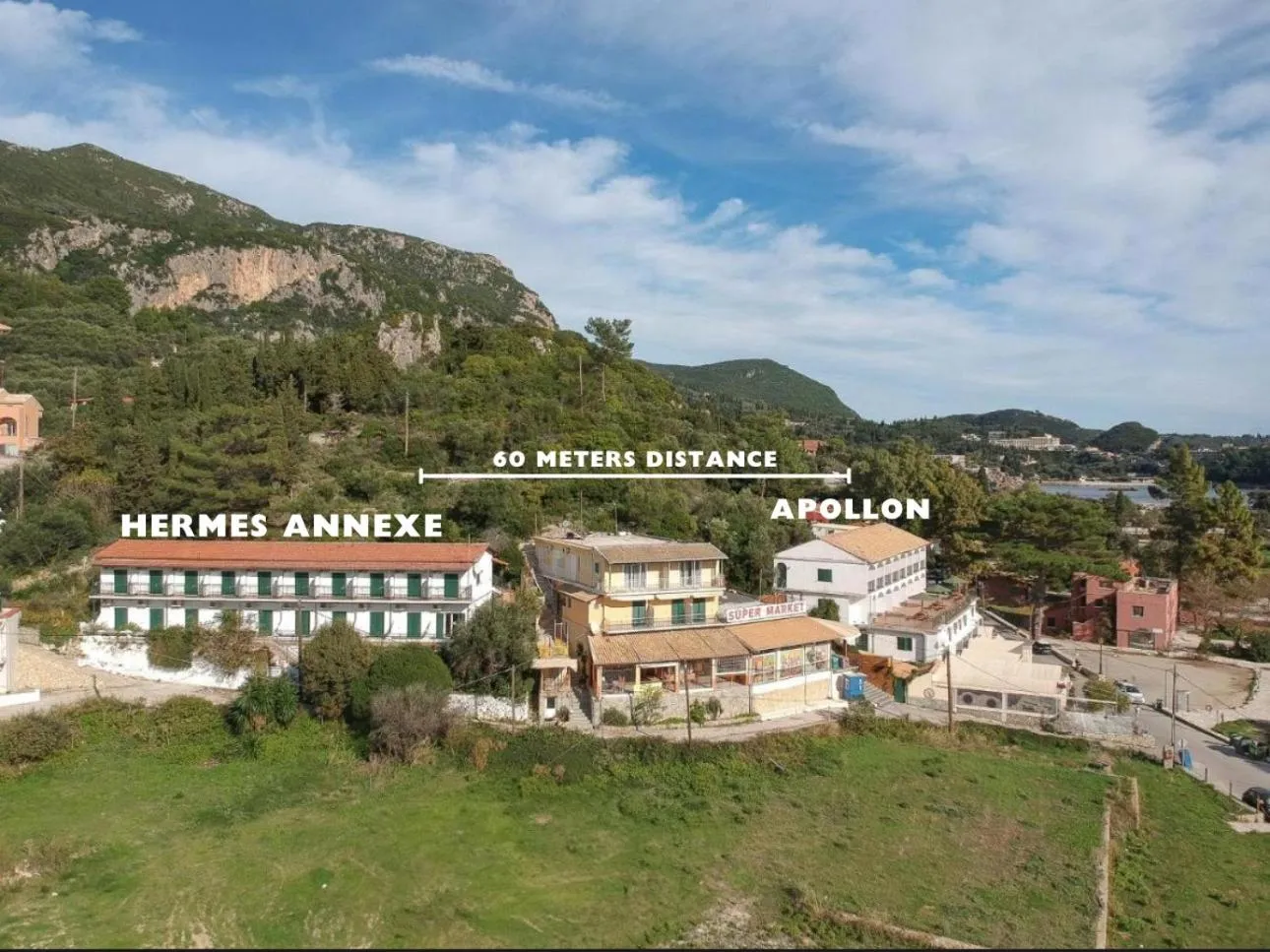 Property building in Hotel Apollon Corfu