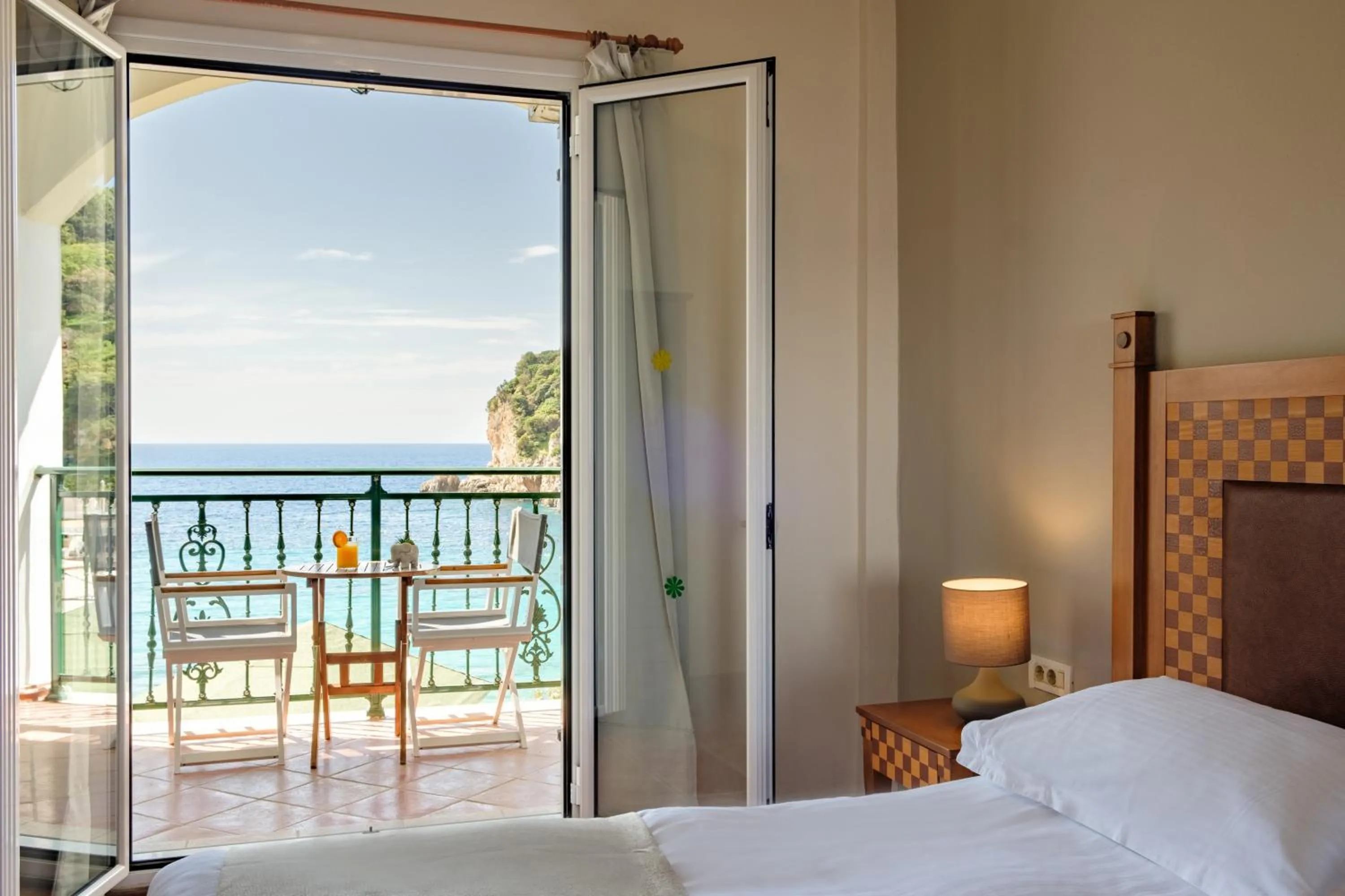 Bed in Hotel Apollon Corfu