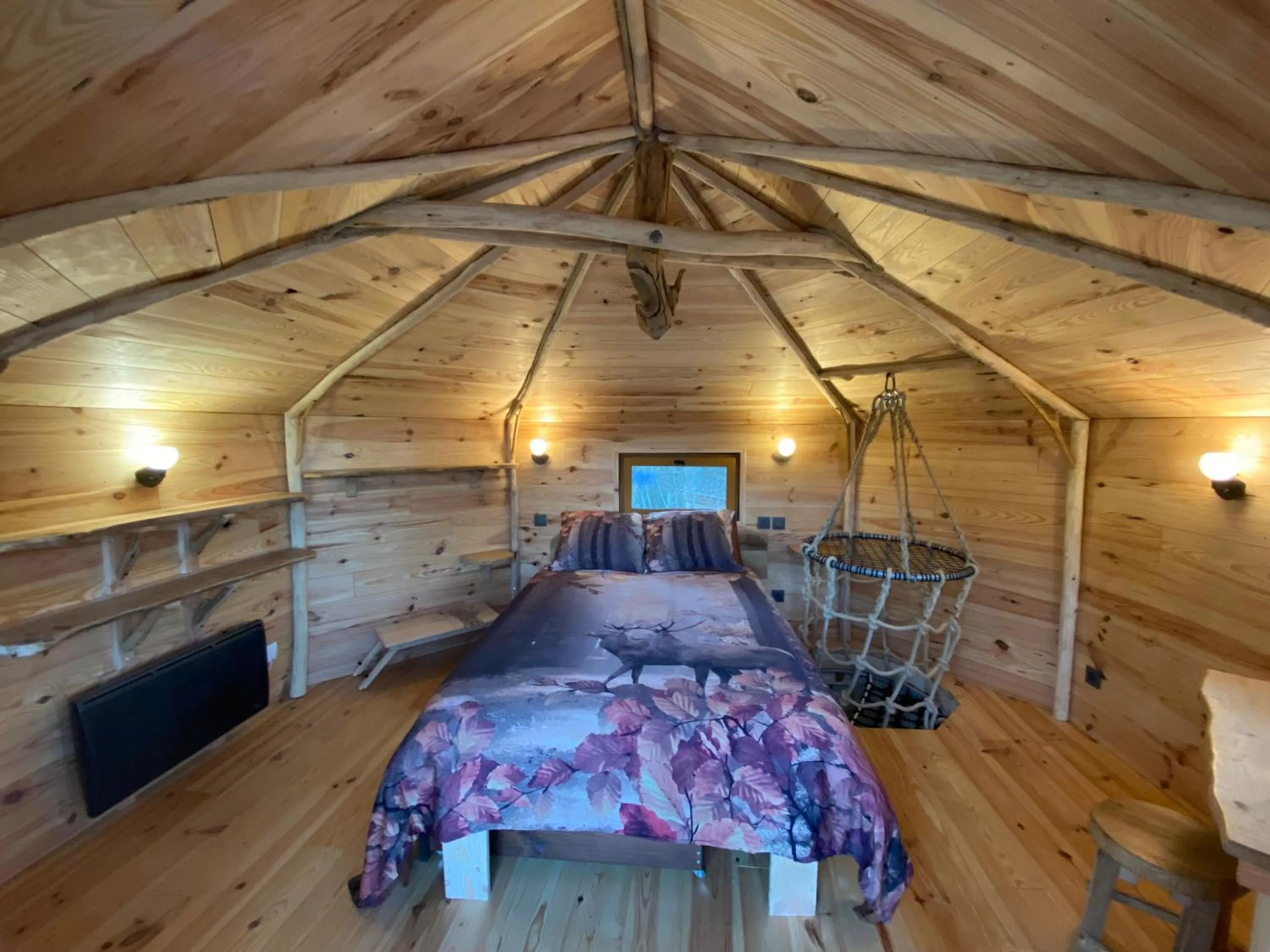 Bedroom, Bed in Les Cabanes De Pyrene
