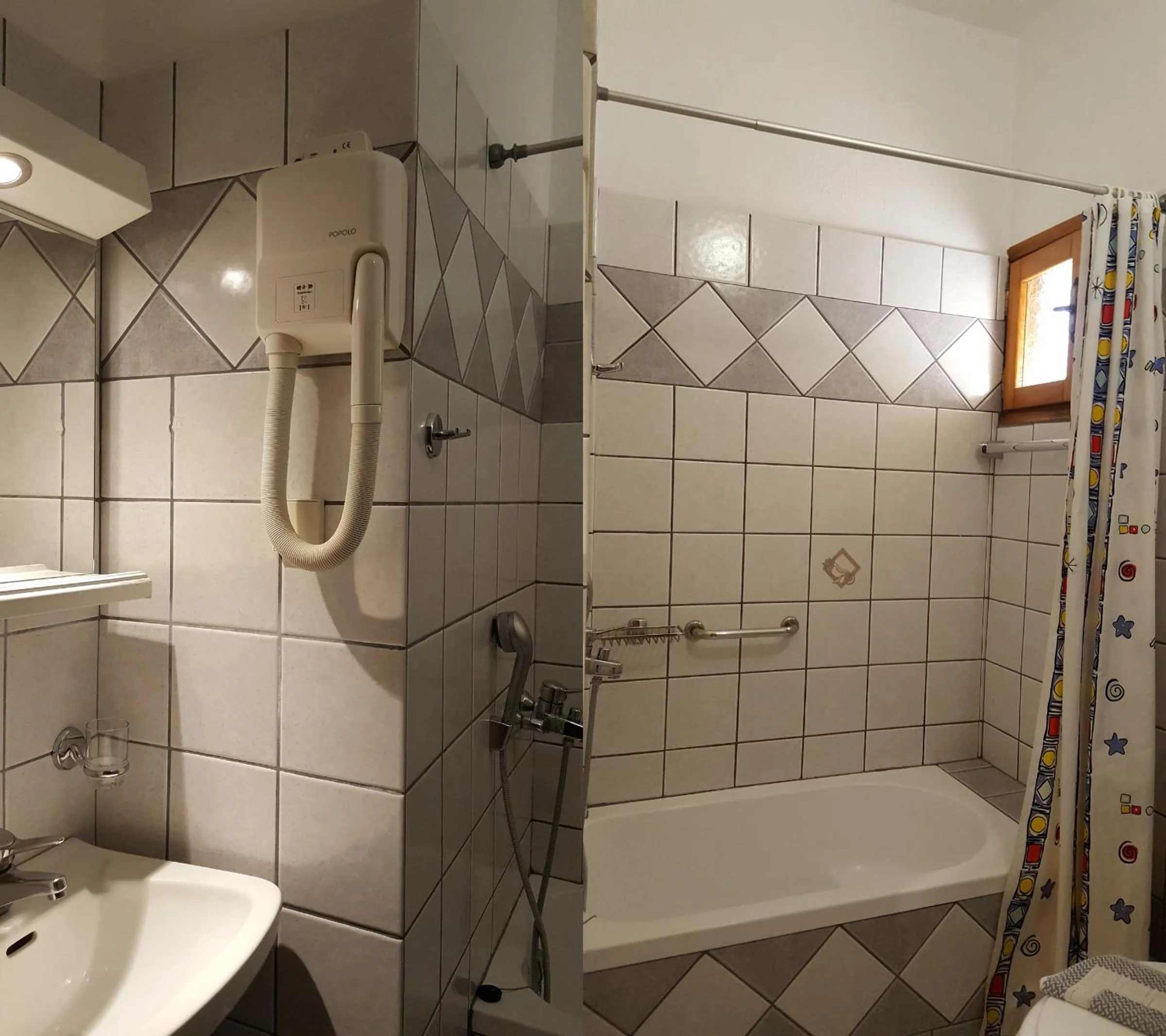 Bathroom in Spanias Hotel