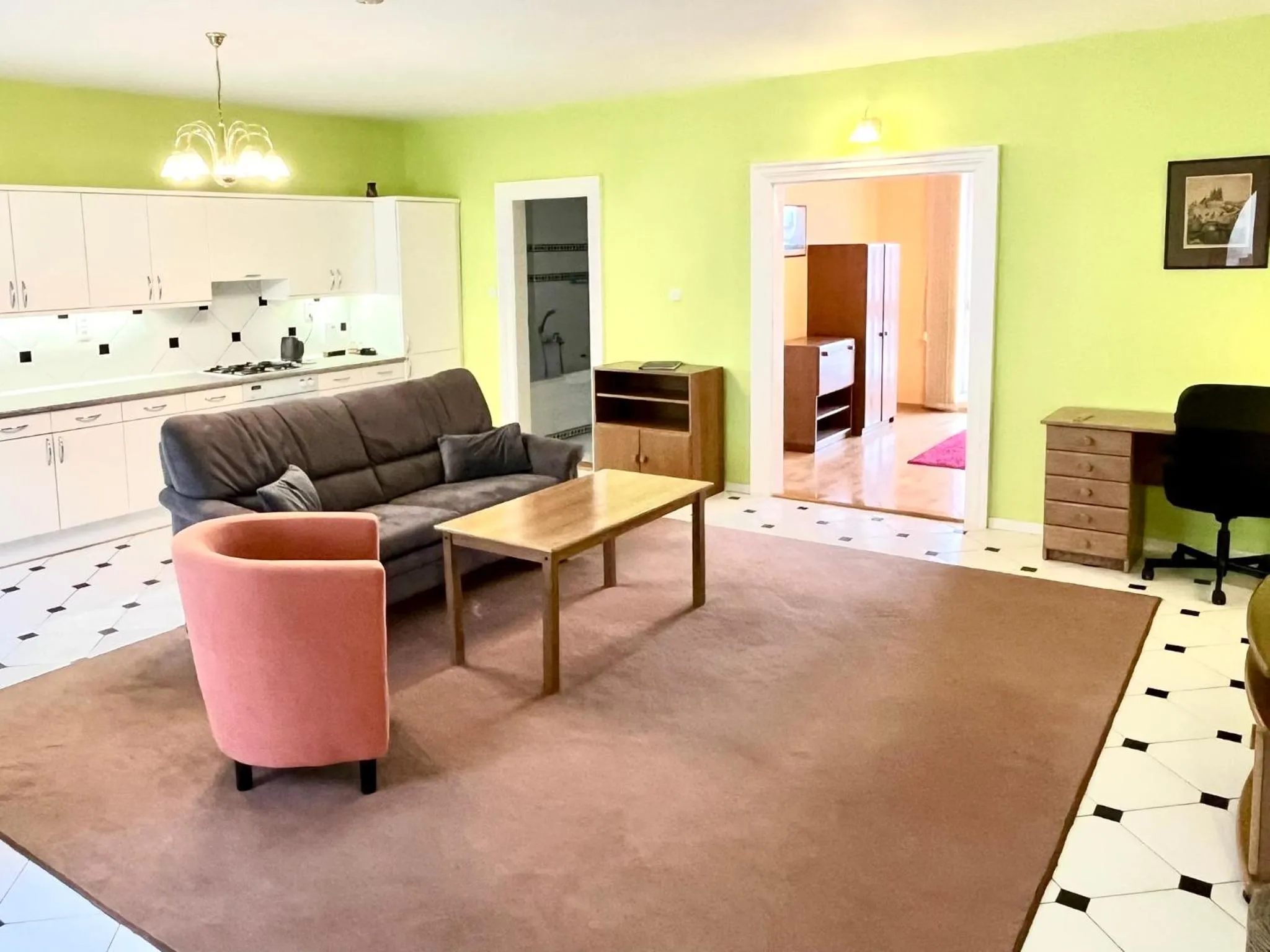 Kitchen or kitchenette in Hotel U Rytíře