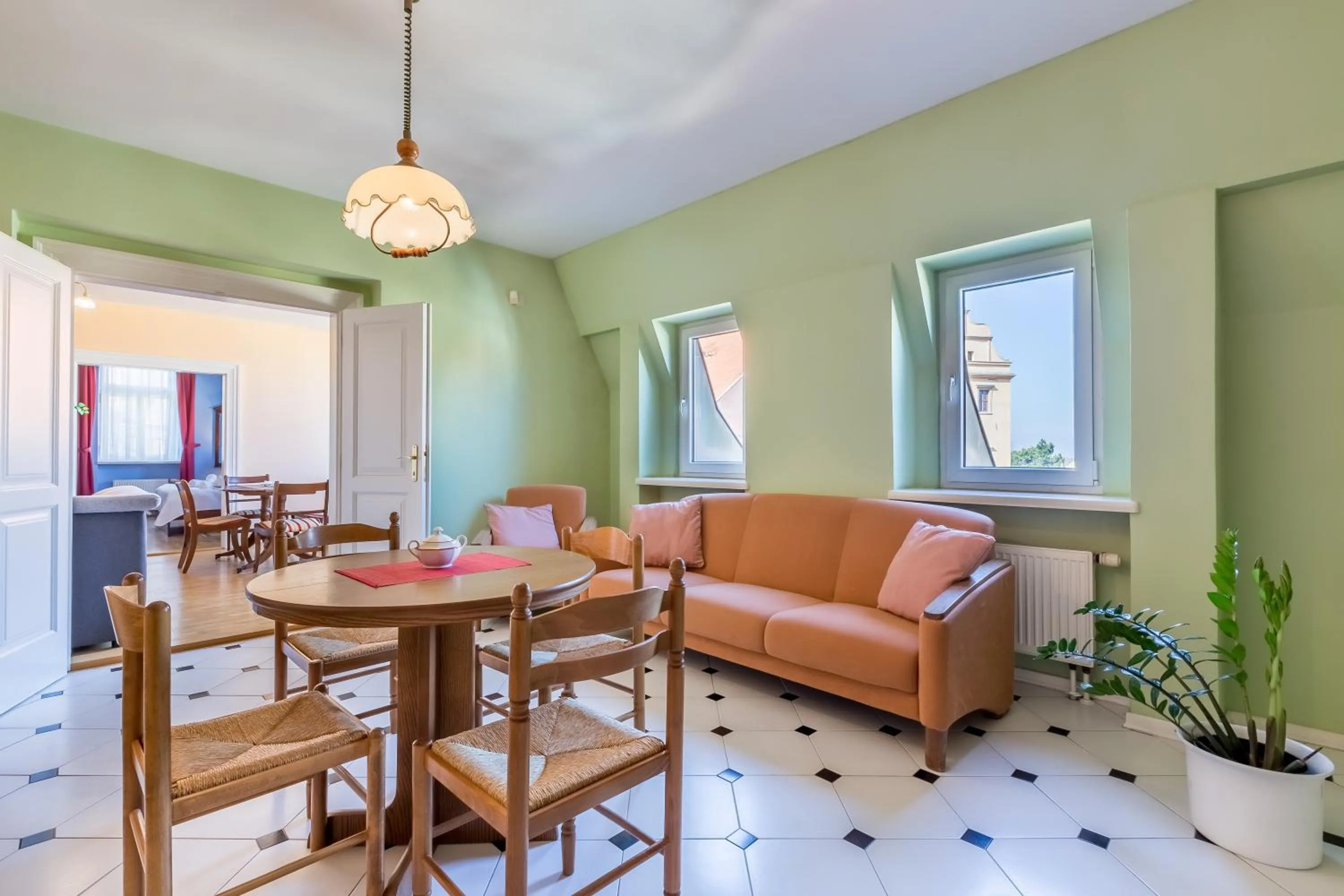 Kitchen or kitchenette in Hotel U Rytíře