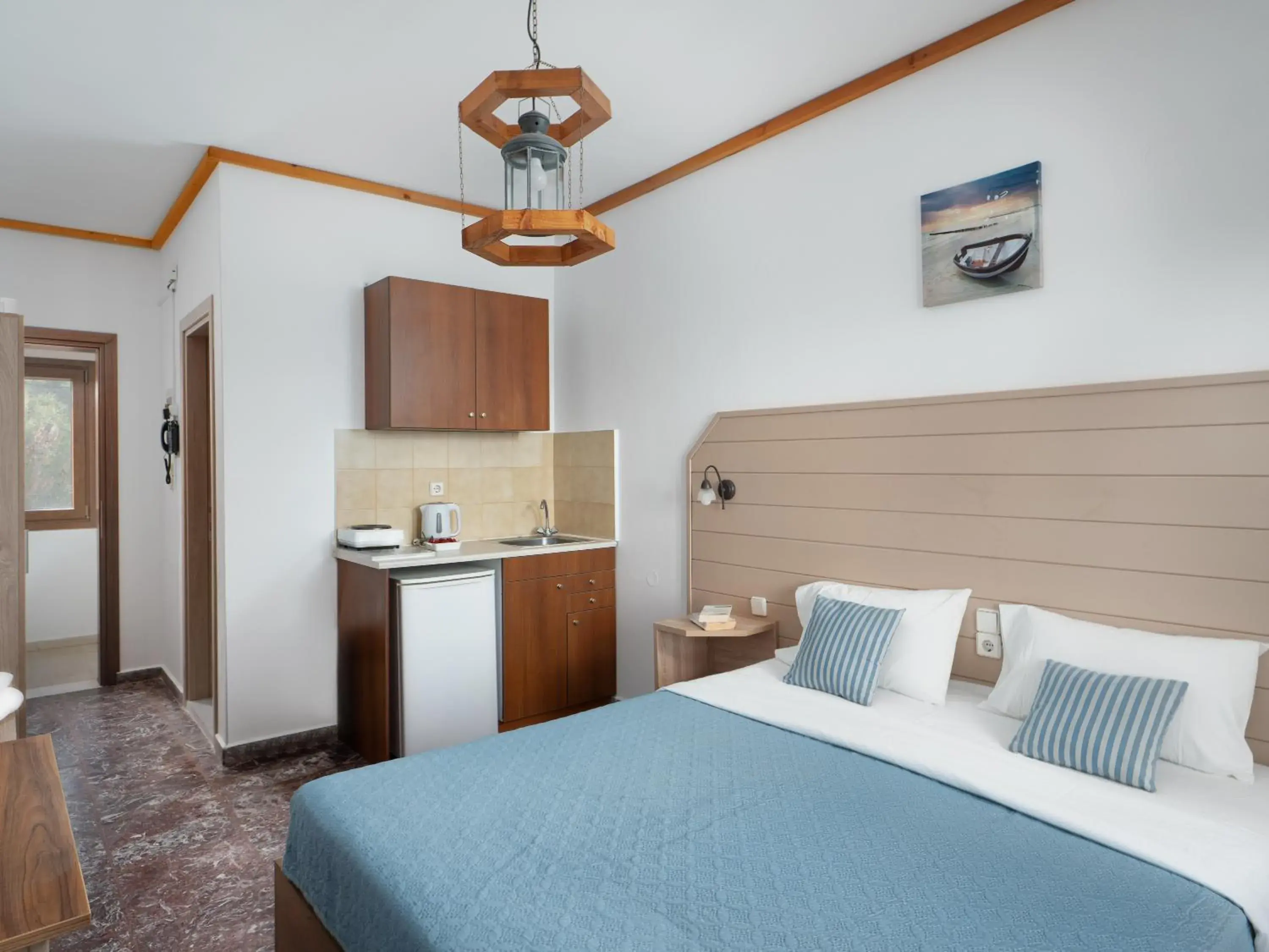 Double Room with Balcony and Sea View in Spiros-Soula Family Hotel & Apartments Double Room with Balcony and Sea View in Spiros-Soula Family Hotel & Apartments