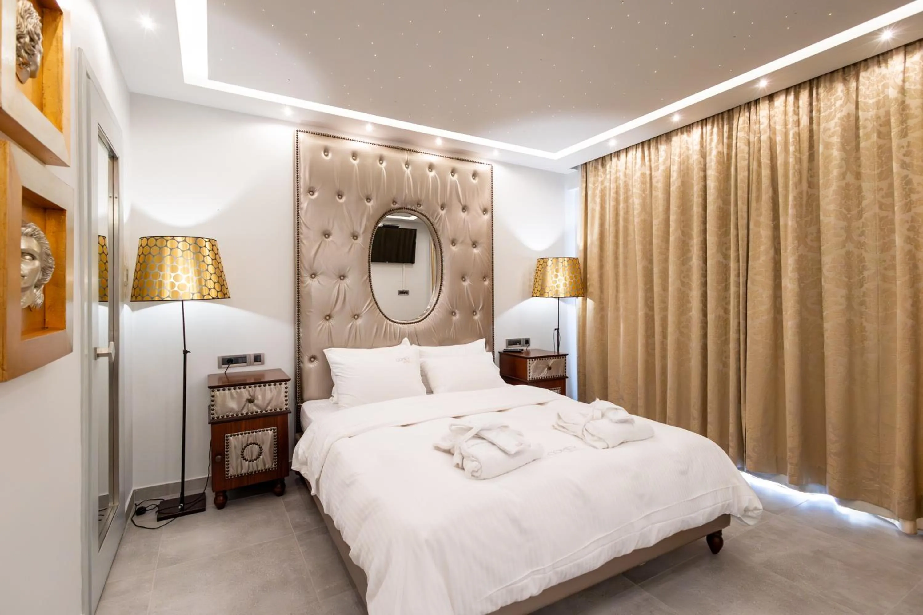 Bed in Comfy Boutique Hotel