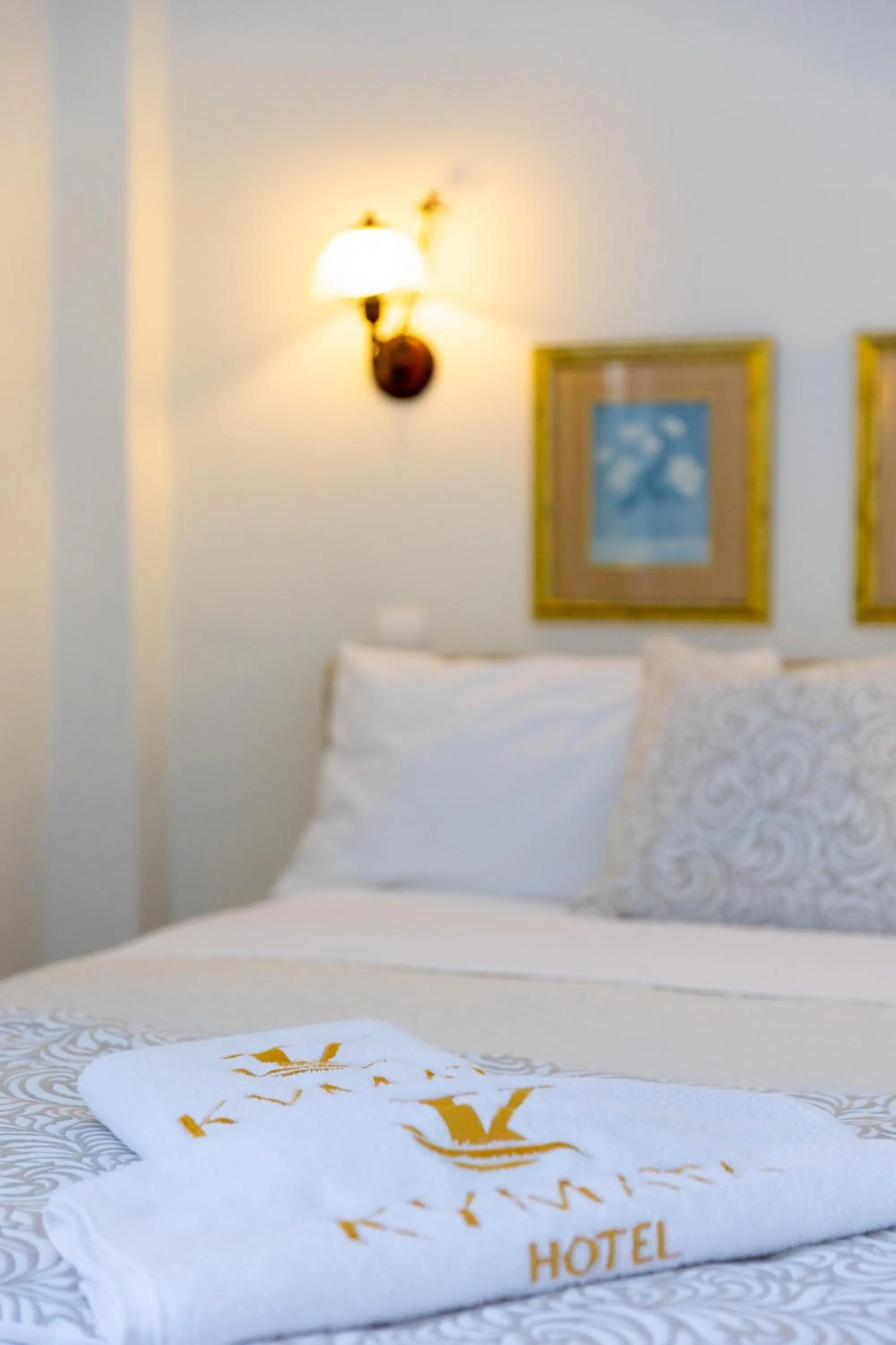 Bed in Kymata Hotel