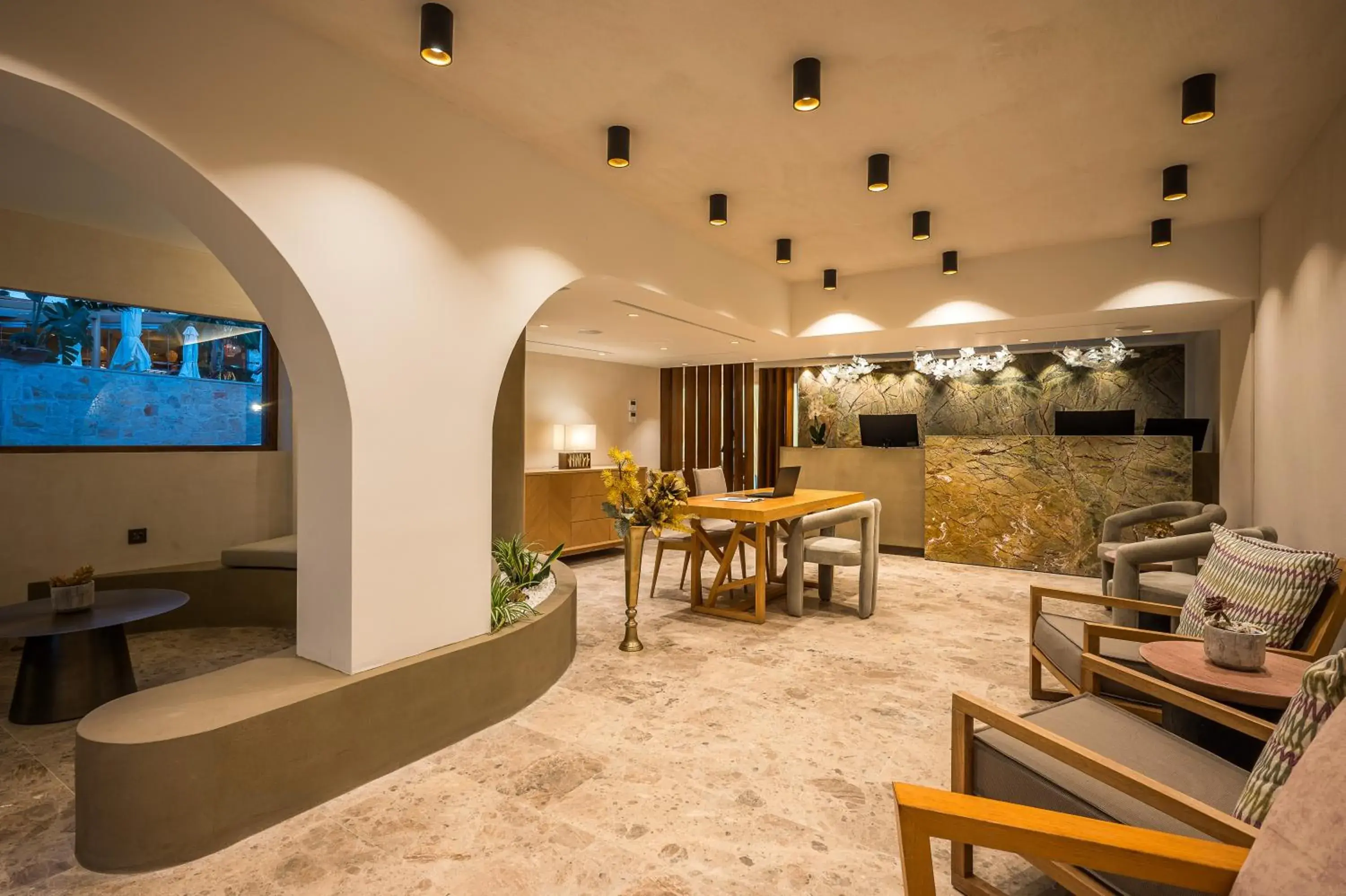 Lobby or reception in Esperides Resort Crete, The Authentic Experience Lobby or reception in Esperides Resort Crete, The Authentic Experience