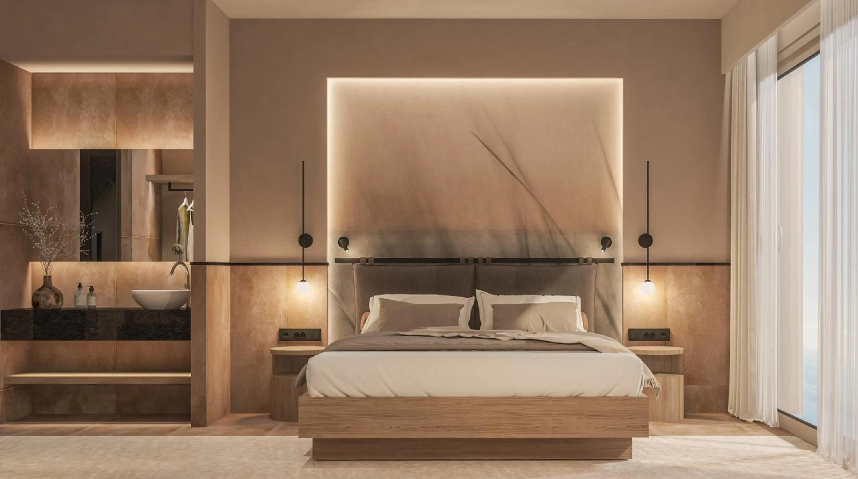 Bedroom, Bed in Esperides Resort Crete, The Authentic Experience