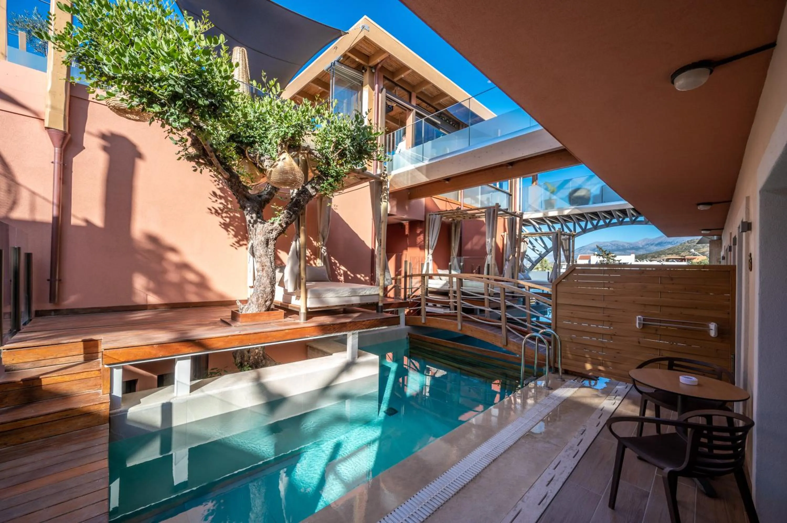 Pool view in Esperides Resort Crete, The Authentic Experience