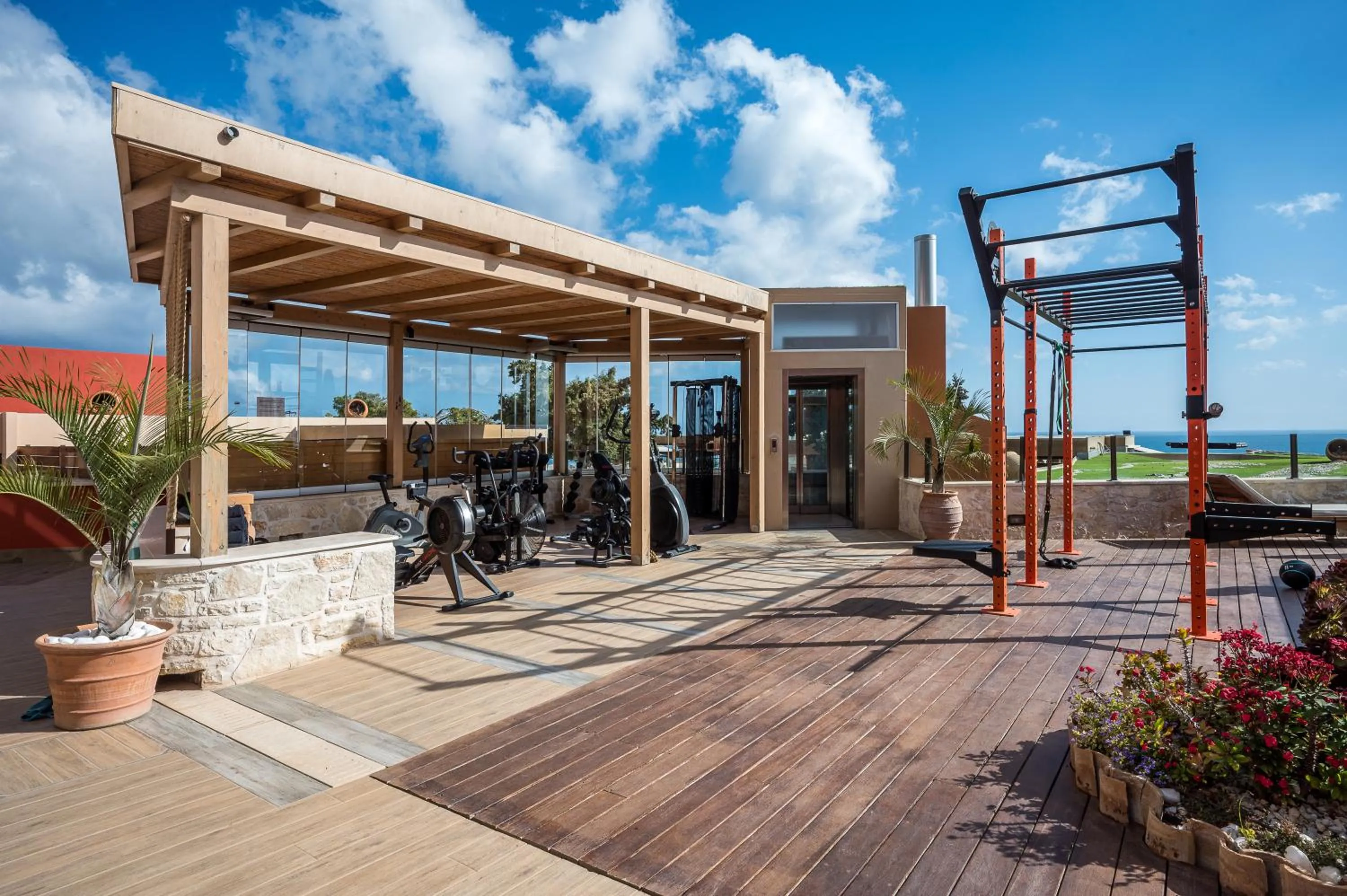 Fitness centre/facilities in Esperides Resort Crete, The Authentic Experience
