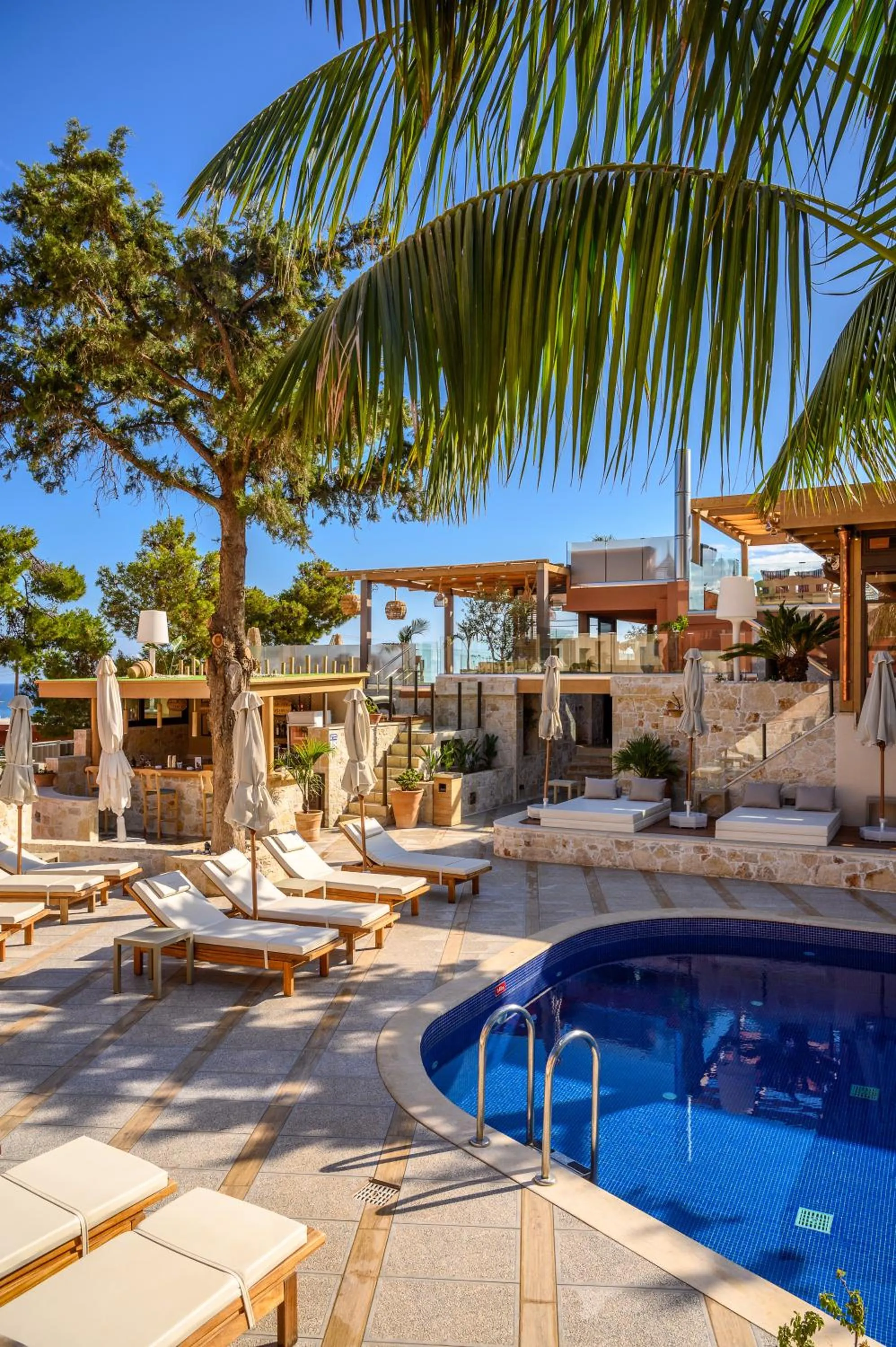 Pool view in Esperides Resort Crete, The Authentic Experience