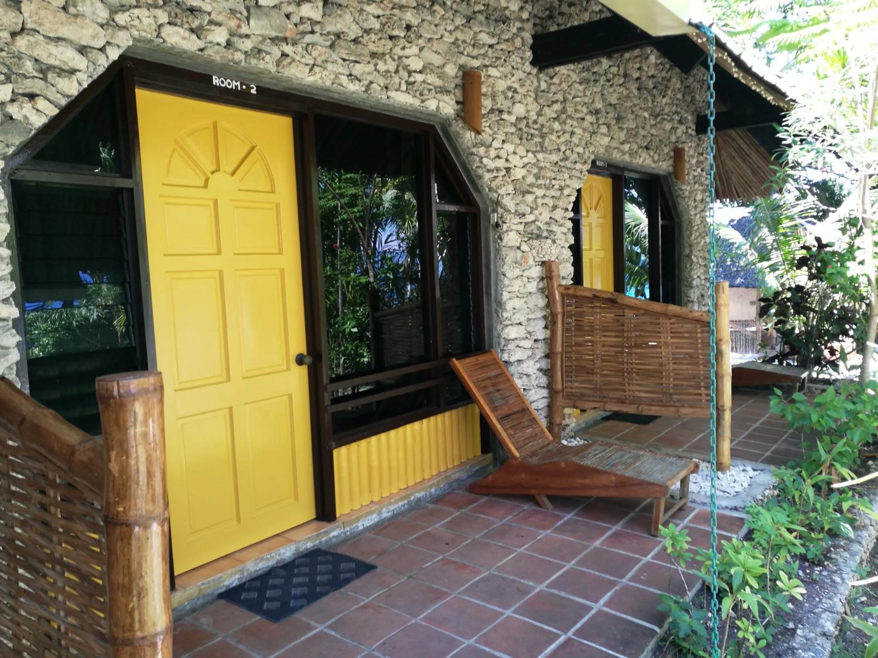 Patio in Ravenala Beach Bungalows