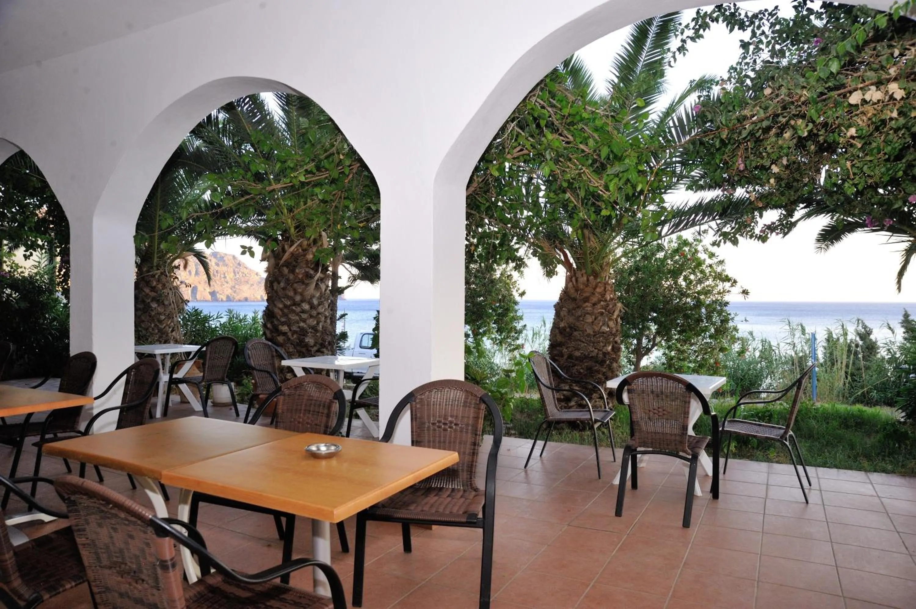 Patio in Creta Mare Hotel