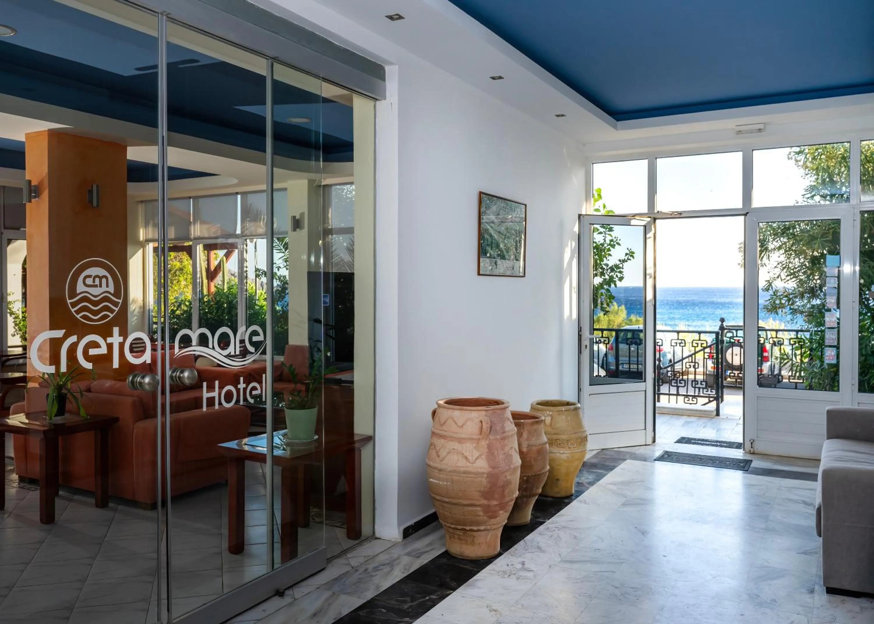 Lobby or reception in Creta Mare Hotel