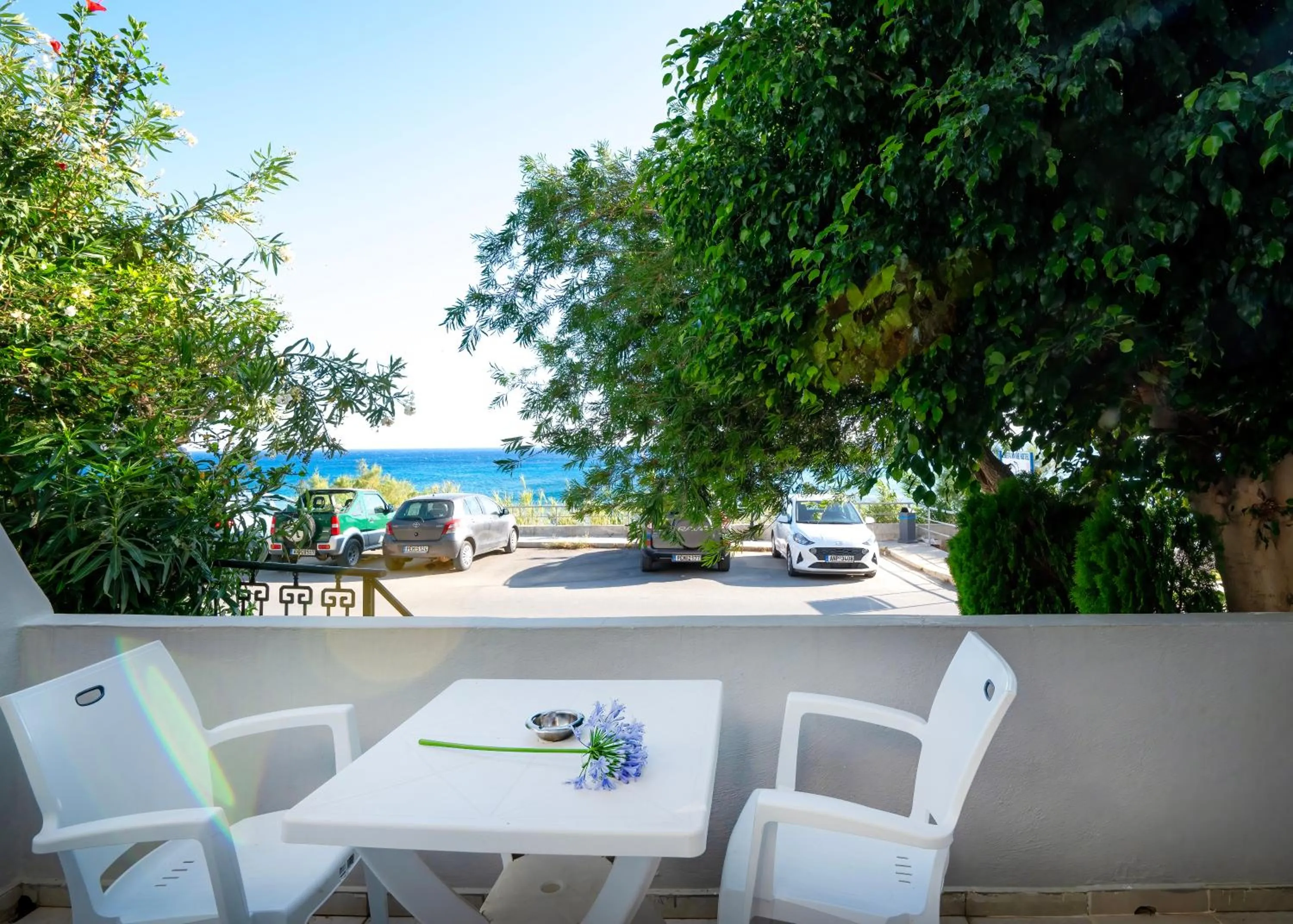 Balcony/Terrace in Creta Mare Hotel