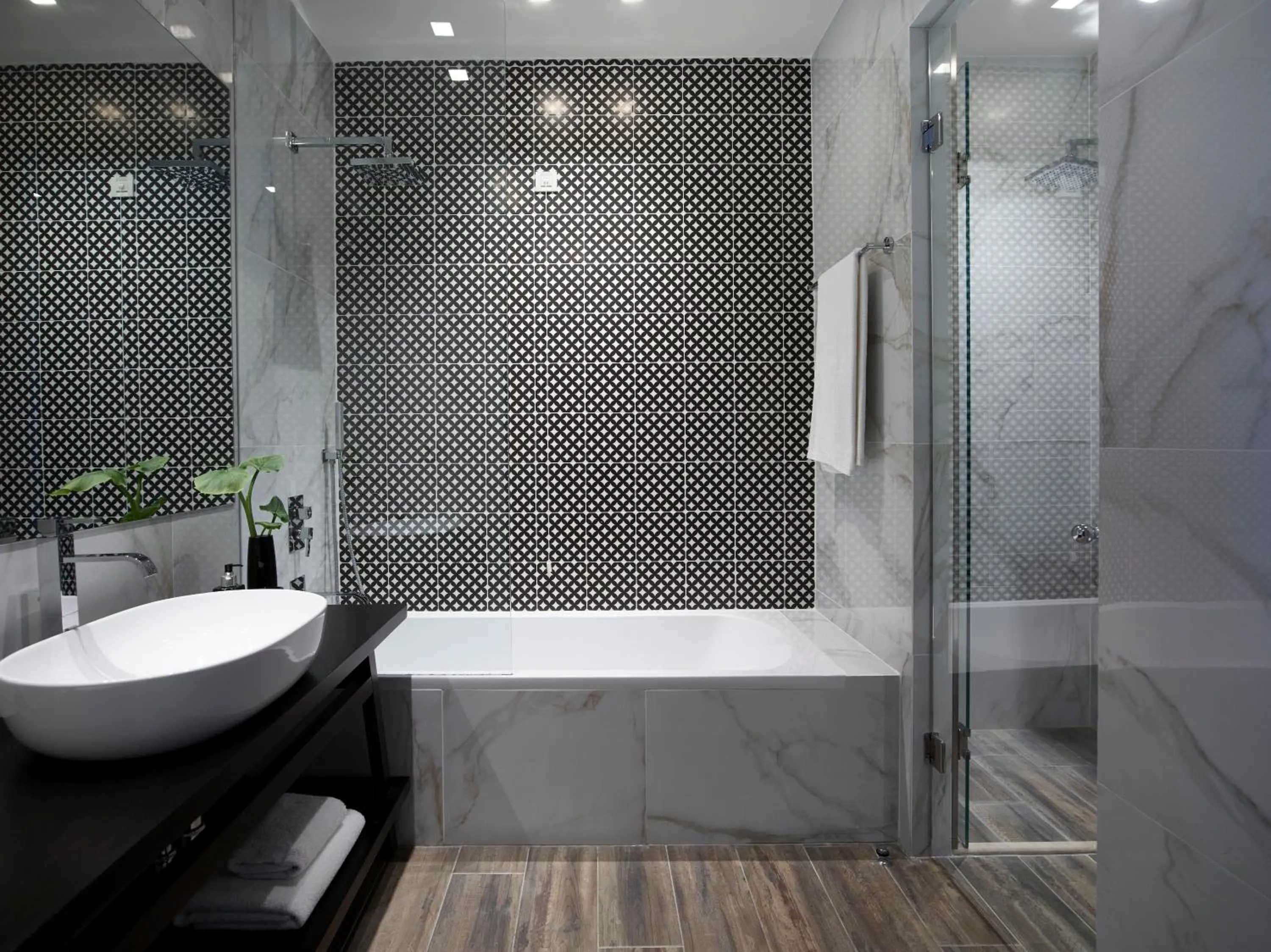 Bathroom in Pelagos Suites Hotel & Spa