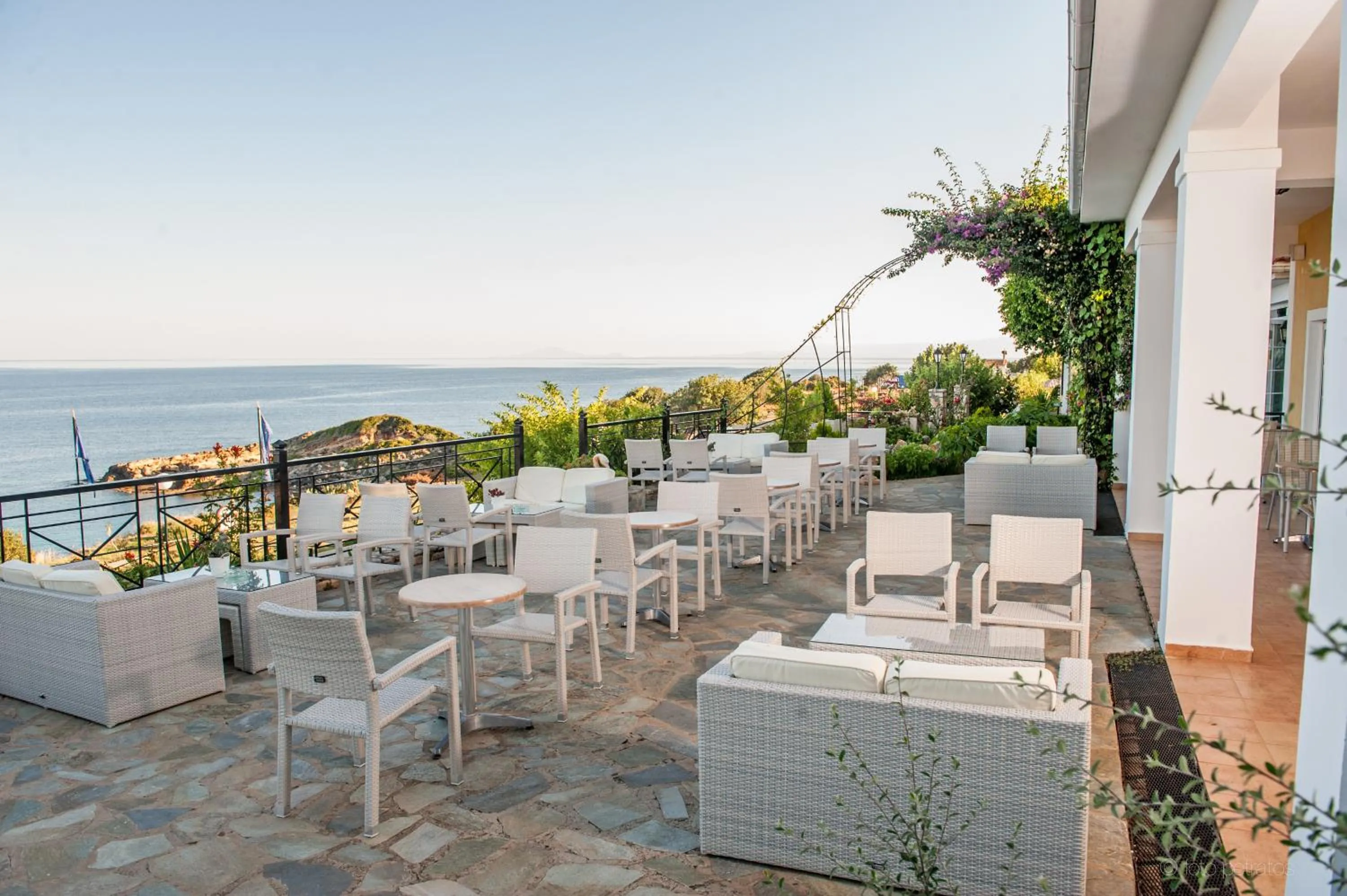 Patio in Porto Skala Village Hotel