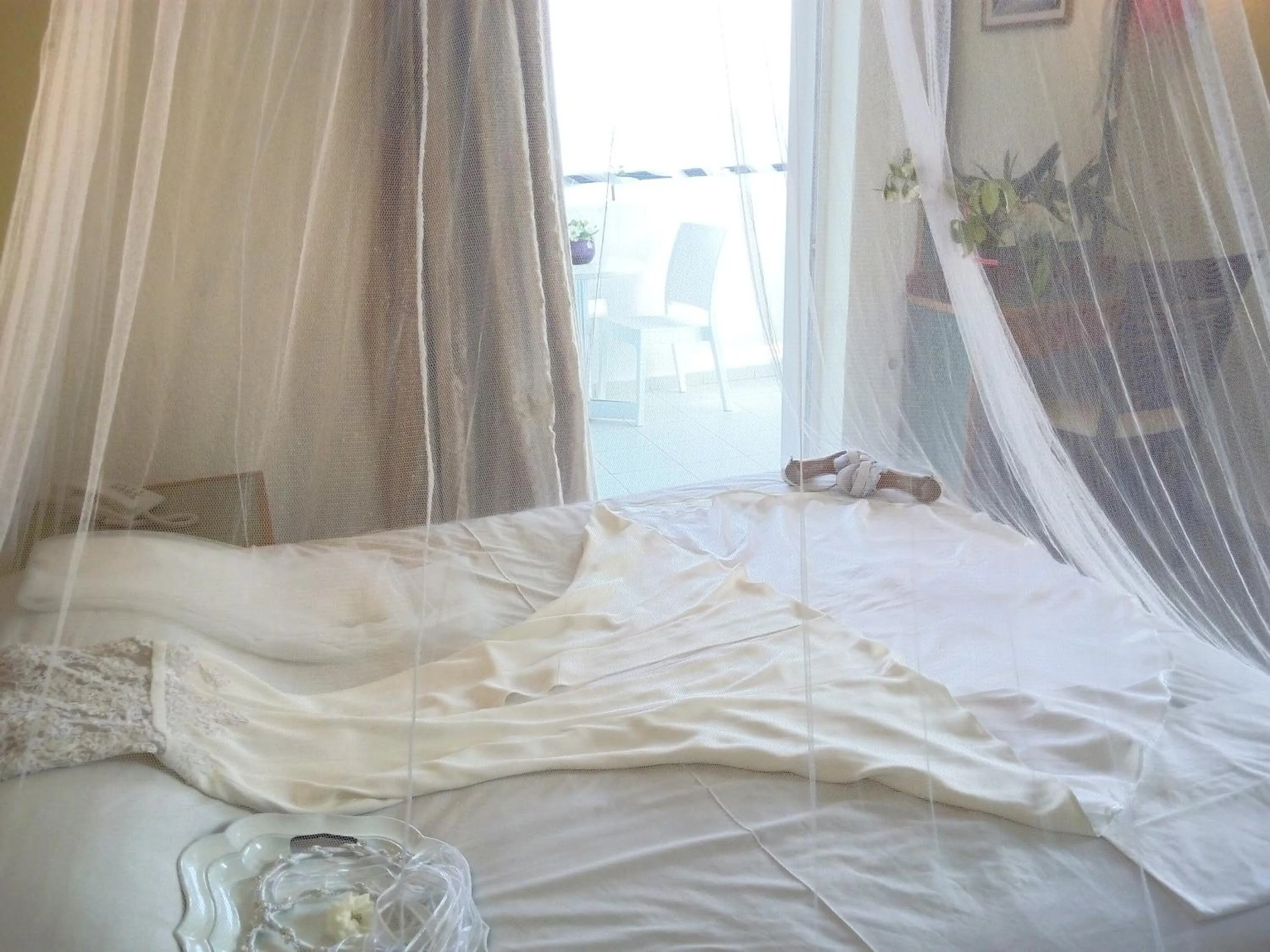 Bed in Porto Skala Village Hotel