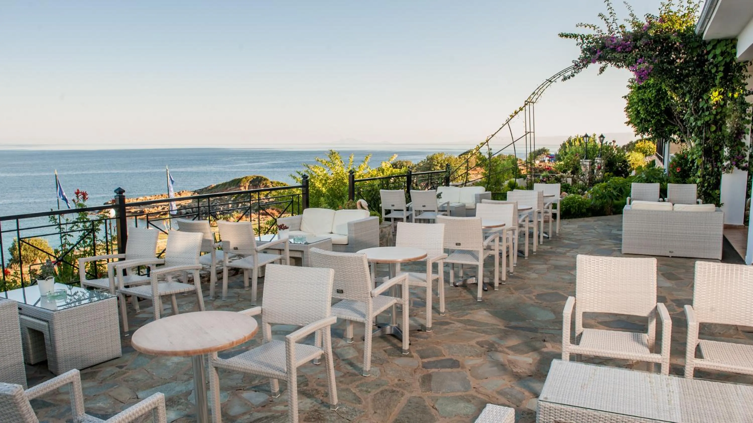 Patio in Porto Skala Village Hotel