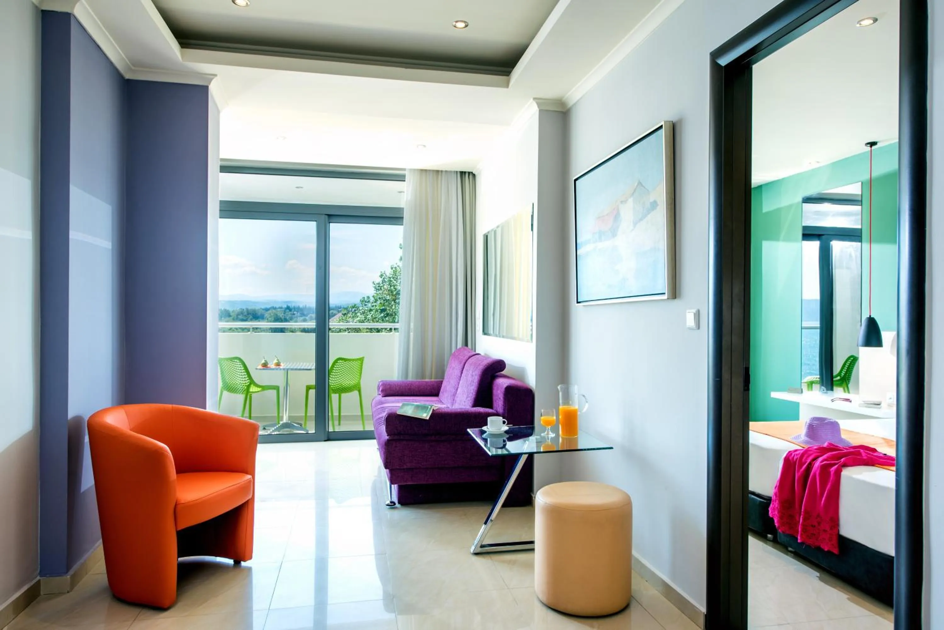 Living room, Bed in Corissia Princess Hotel