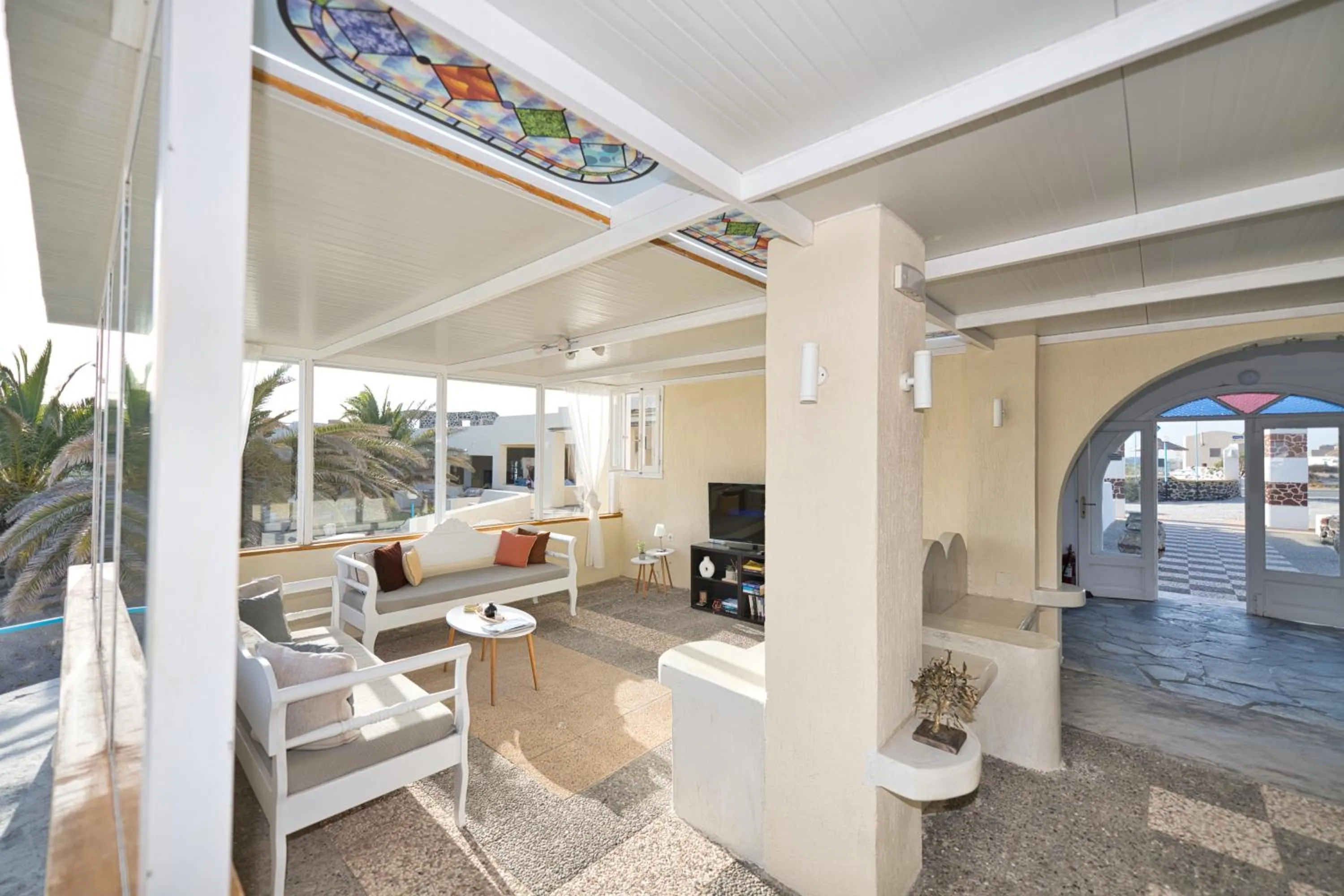 Seating area in Caldera View Resort - Adults Only