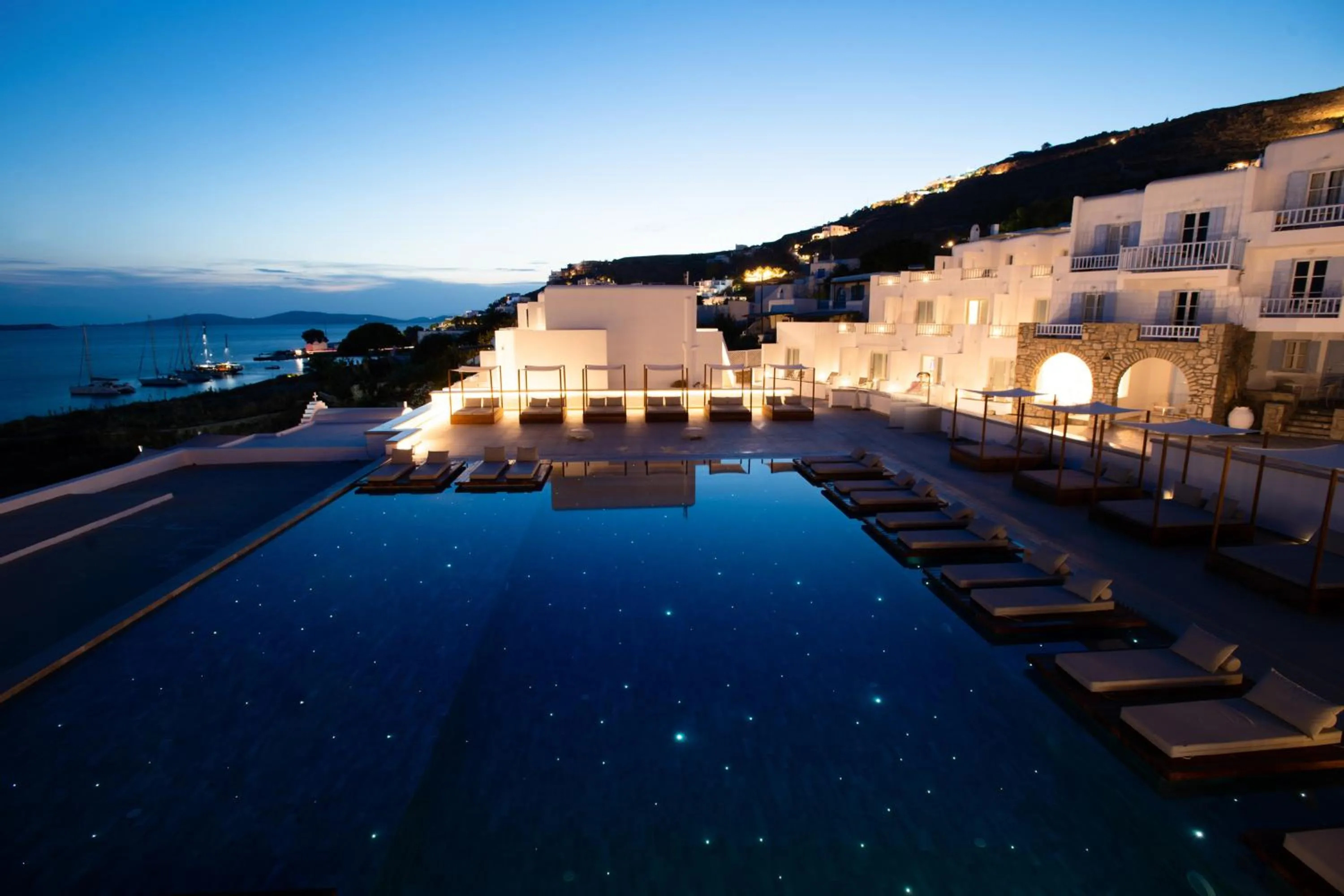 Night in Manoula's Beach Mykonos Resort