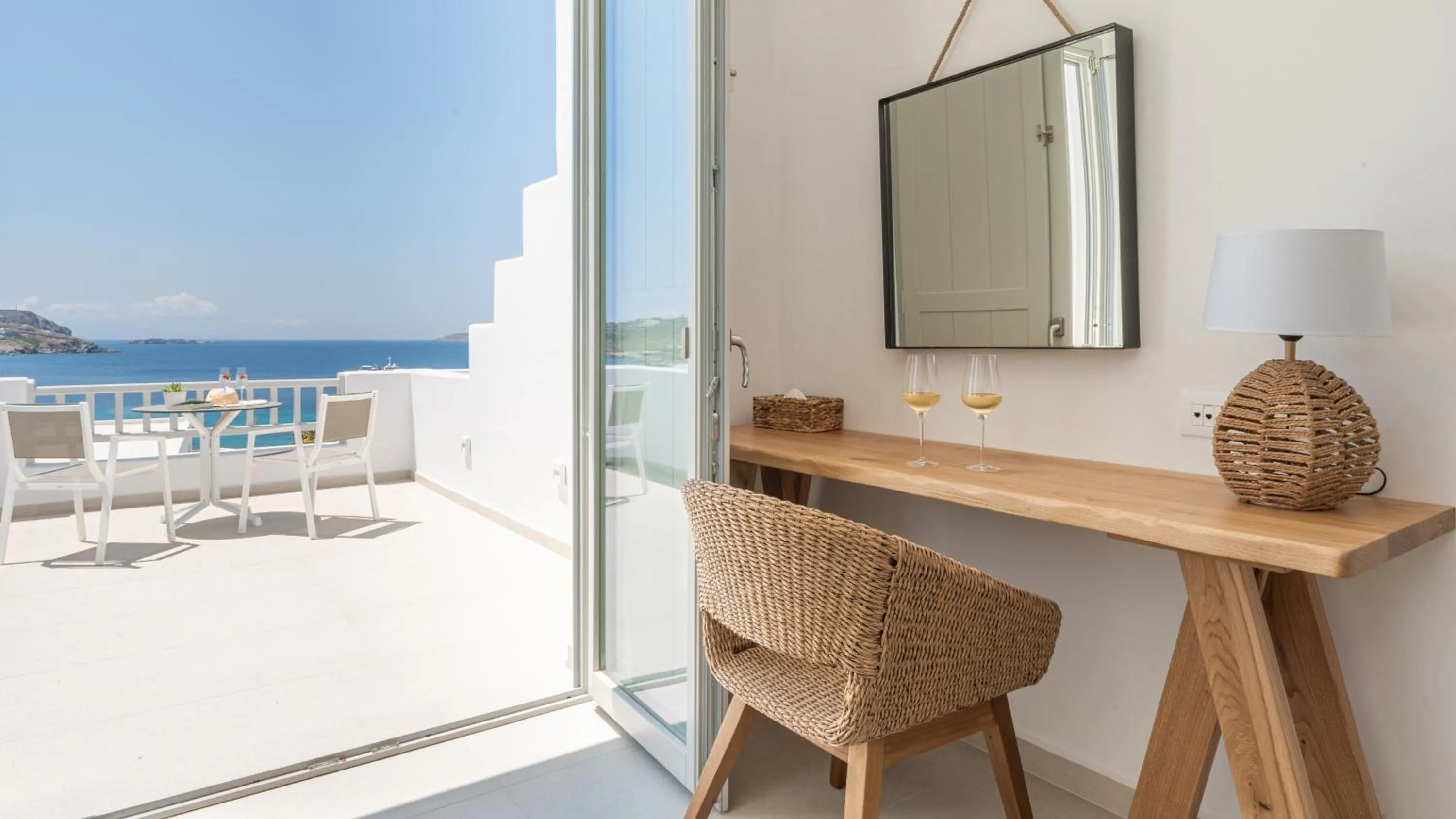 Natural landscape in Manoula's Beach Mykonos Resort