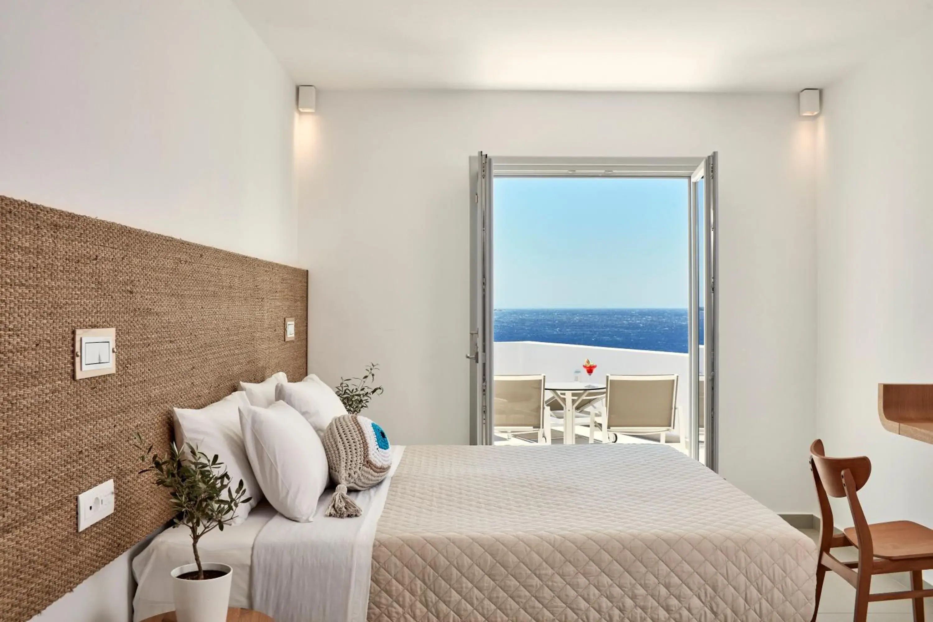 Photo of the whole room, Bed in Manoula's Beach Mykonos Resort Photo of the whole room, Bed in Manoula's Beach Mykonos Resort