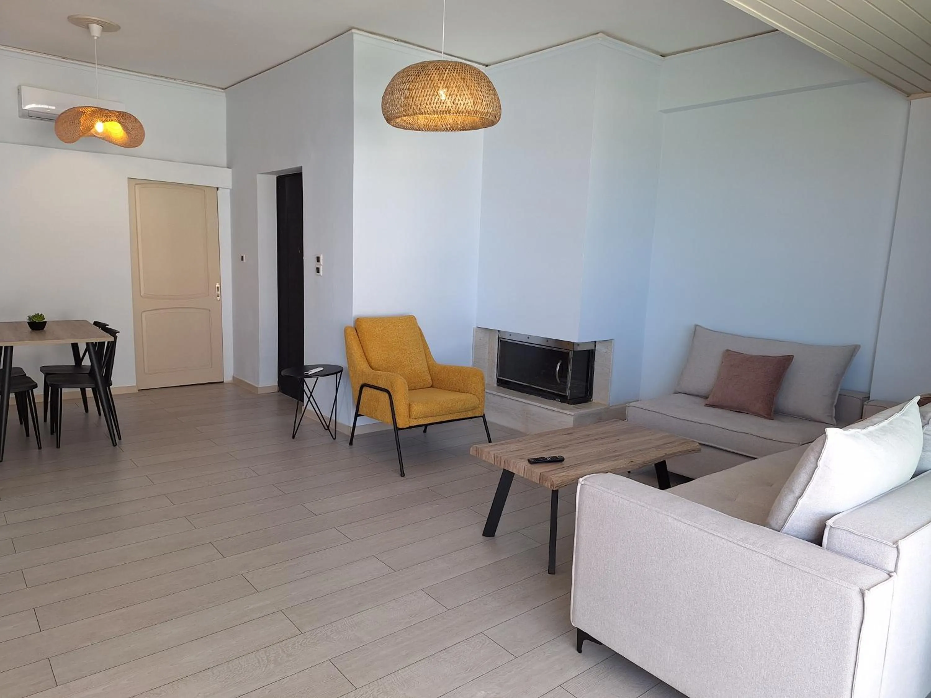 Seating area in Perla Beach