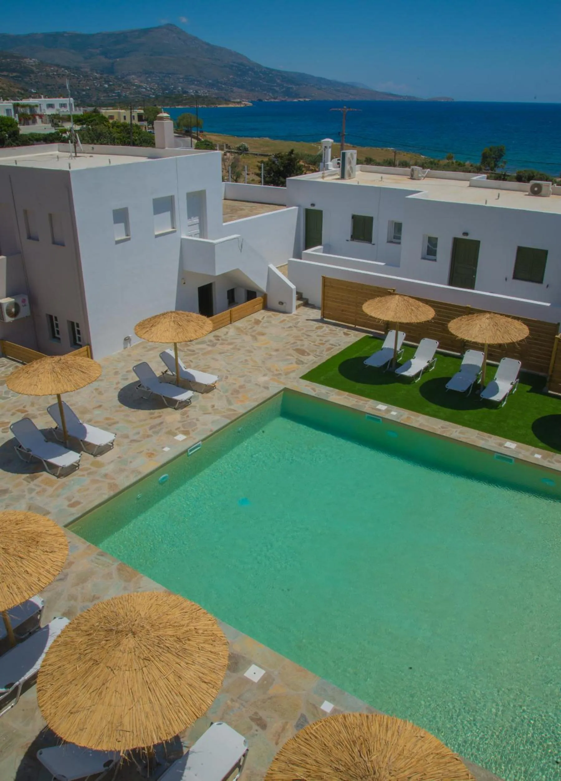 Pool view in Ostria Hotel & Apartments