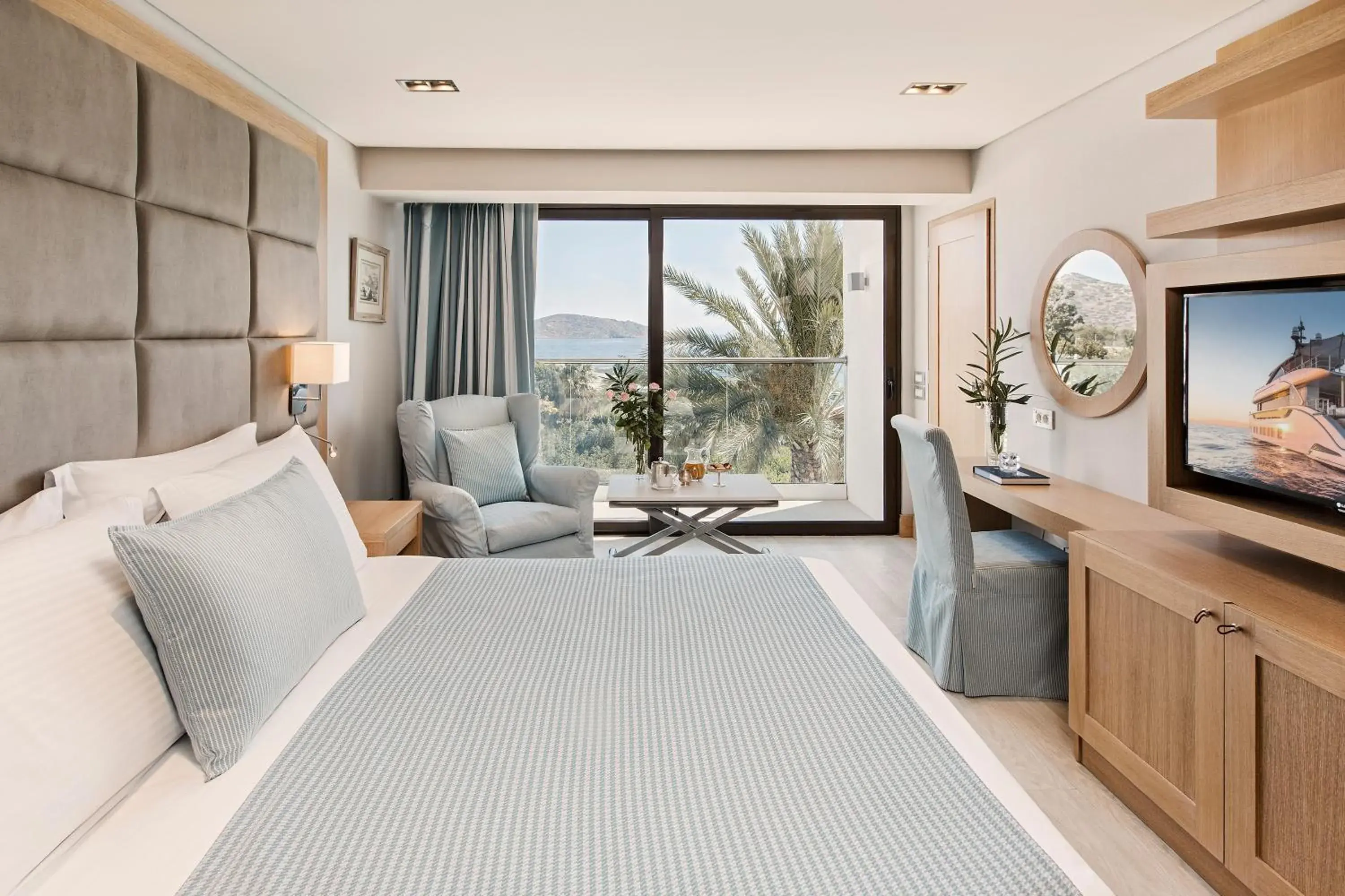 Bed in Elounda Bay Palace, a Member of the Leading Hotels of the World Bed in Elounda Bay Palace, a Member of the Leading Hotels of the World