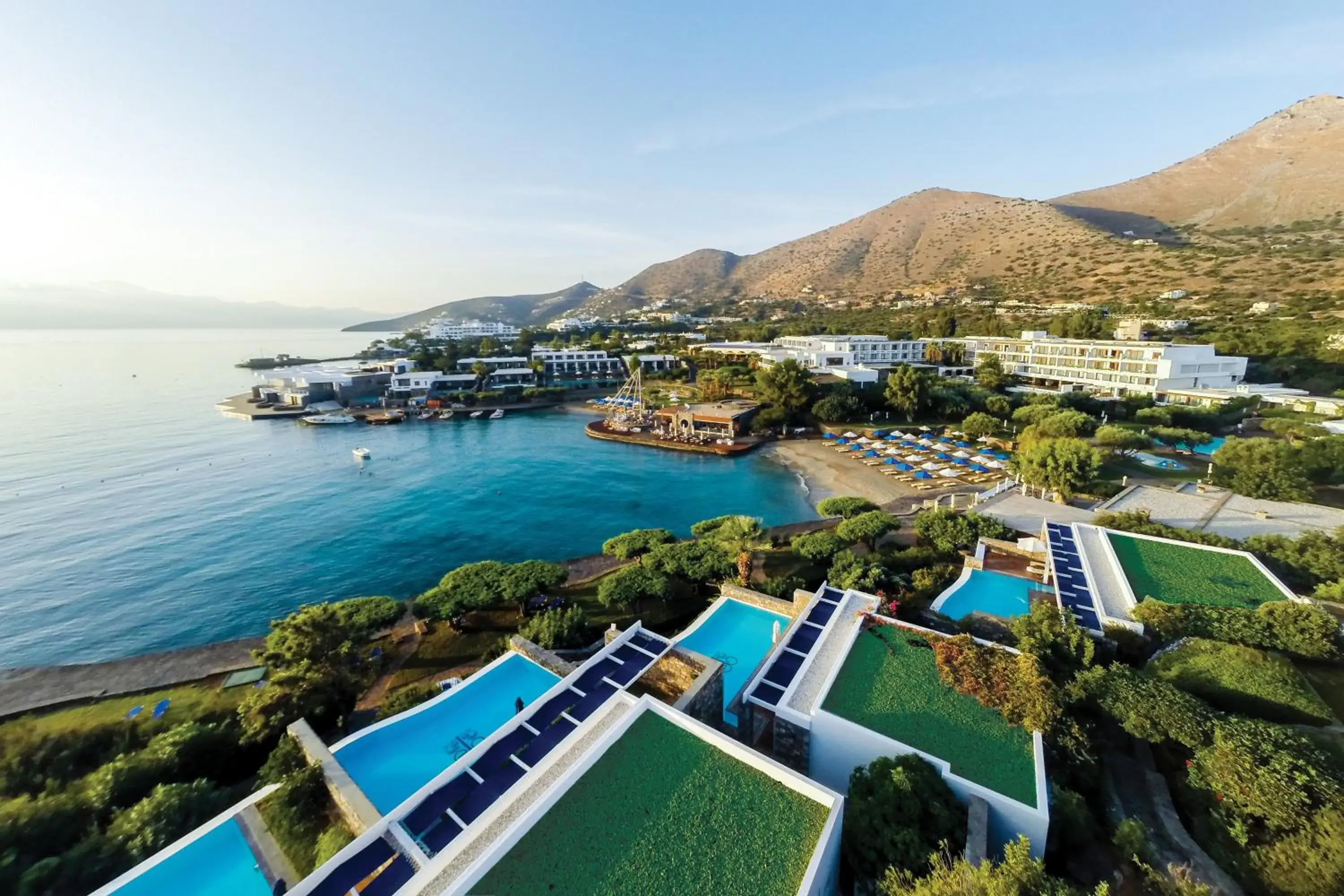 Bird's eye view in Elounda Bay Palace, a Member of the Leading Hotels of the World Bird's eye view in Elounda Bay Palace, a Member of the Leading Hotels of the World