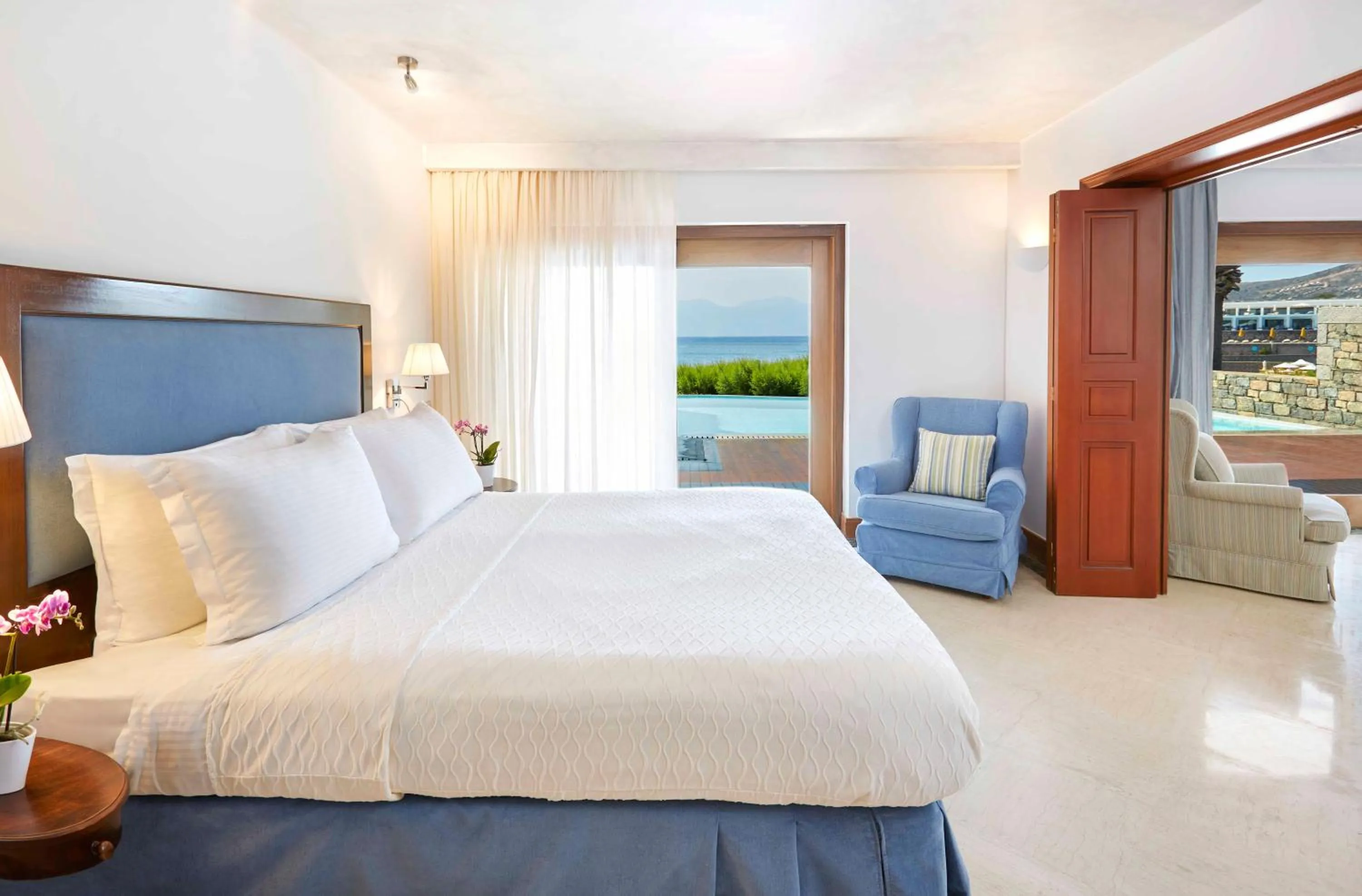 Bedroom, Bed in Elounda Bay Palace, a Member of the Leading Hotels of the World
