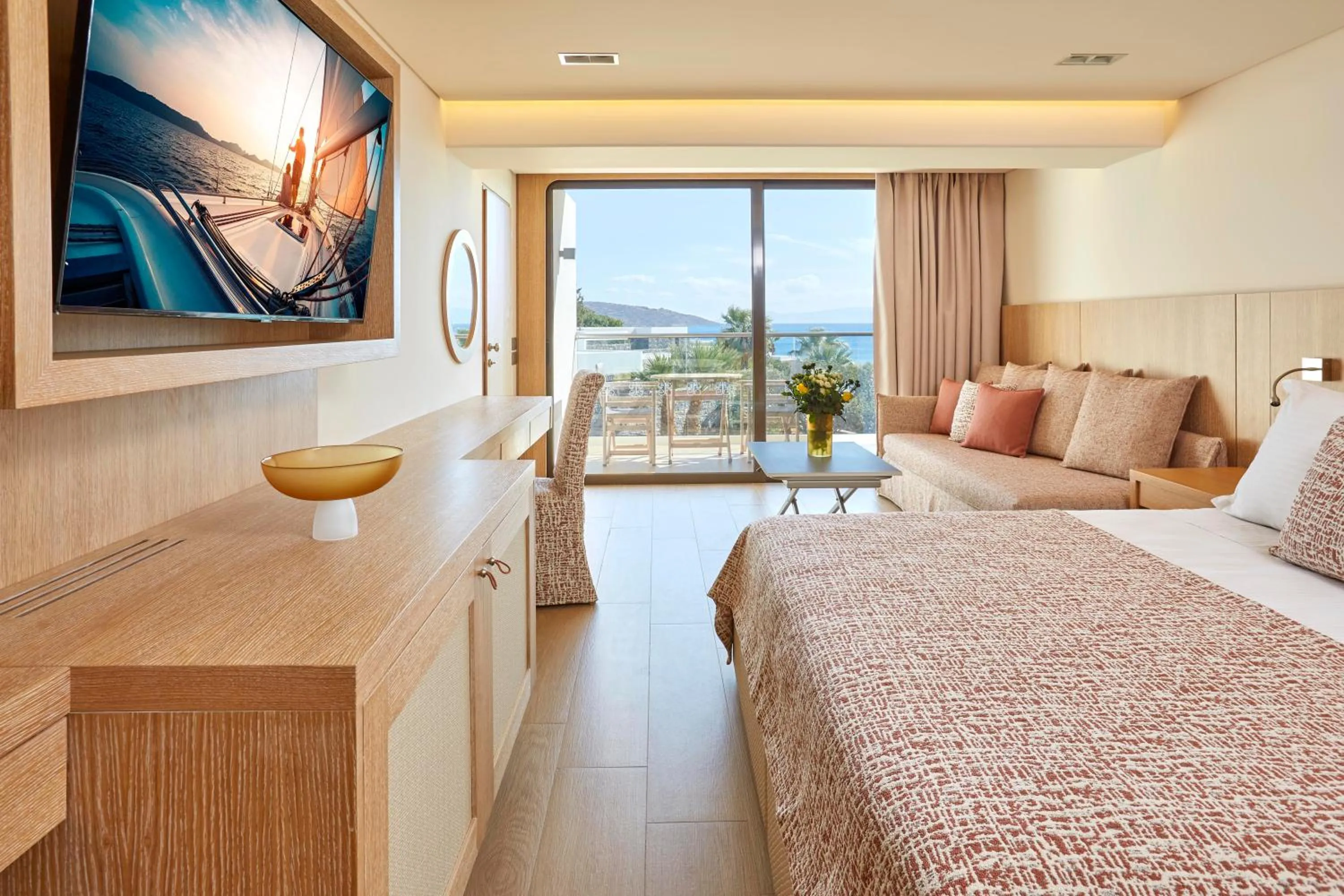 Bed in Elounda Bay Palace, a Member of the Leading Hotels of the World