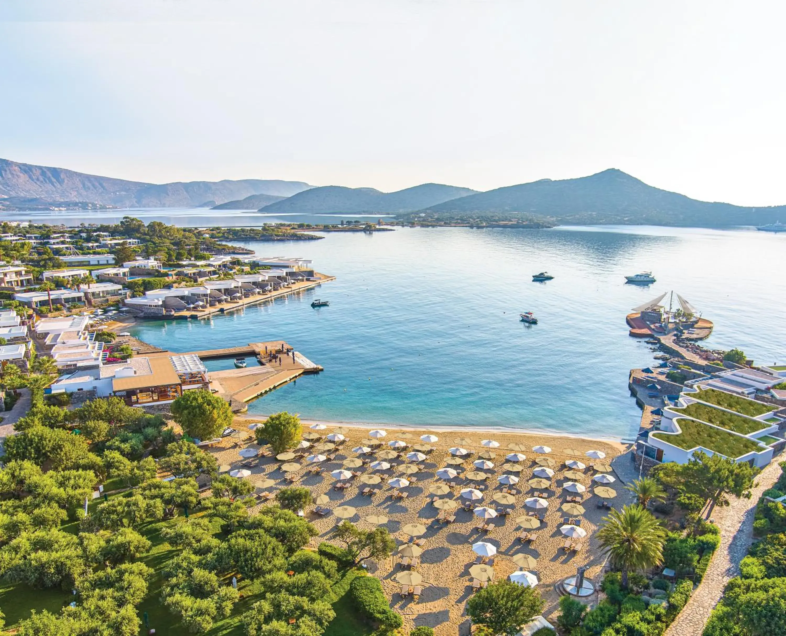 Bird's eye view in Elounda Beach Hotel & Villas, a Member of the Leading Hotels of the World Bird's eye view in Elounda Beach Hotel & Villas, a Member of the Leading Hotels of the World