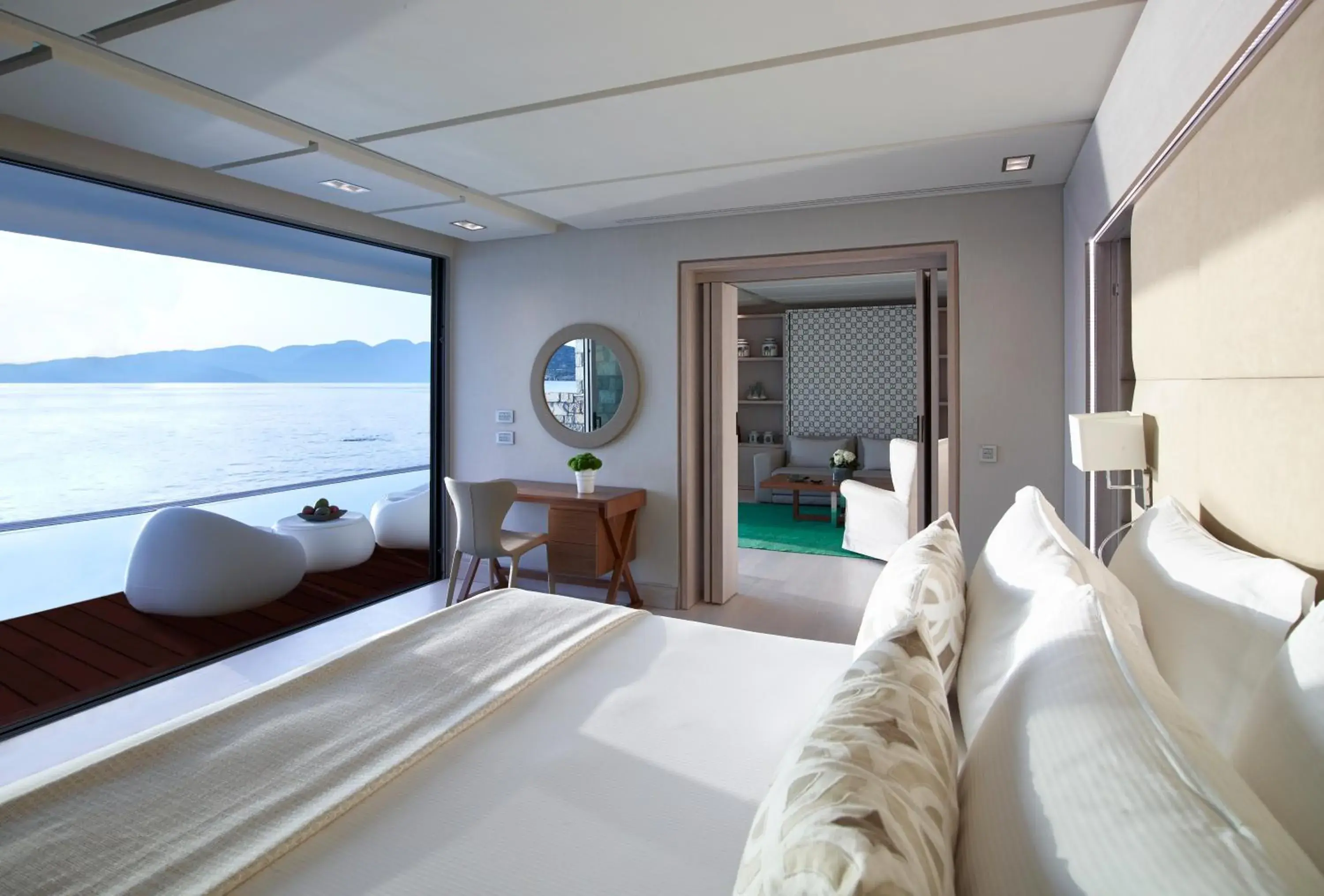 Living room, Bed in Elounda Beach Hotel & Villas, a Member of the Leading Hotels of the World Living room, Bed in Elounda Beach Hotel & Villas, a Member of the Leading Hotels of the World