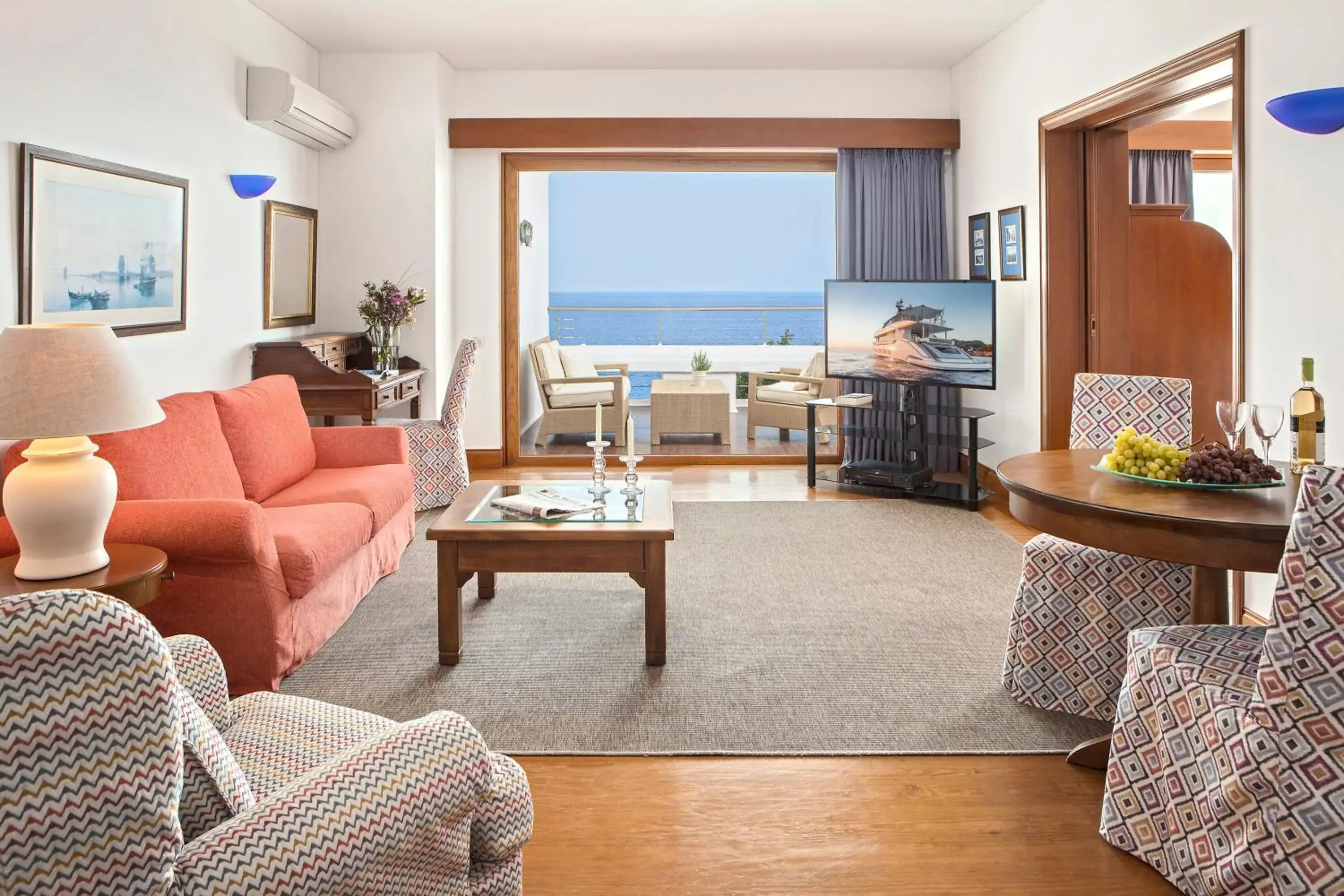 Living room in Elounda Beach Hotel & Villas, a Member of the Leading Hotels of the World Living room in Elounda Beach Hotel & Villas, a Member of the Leading Hotels of the World