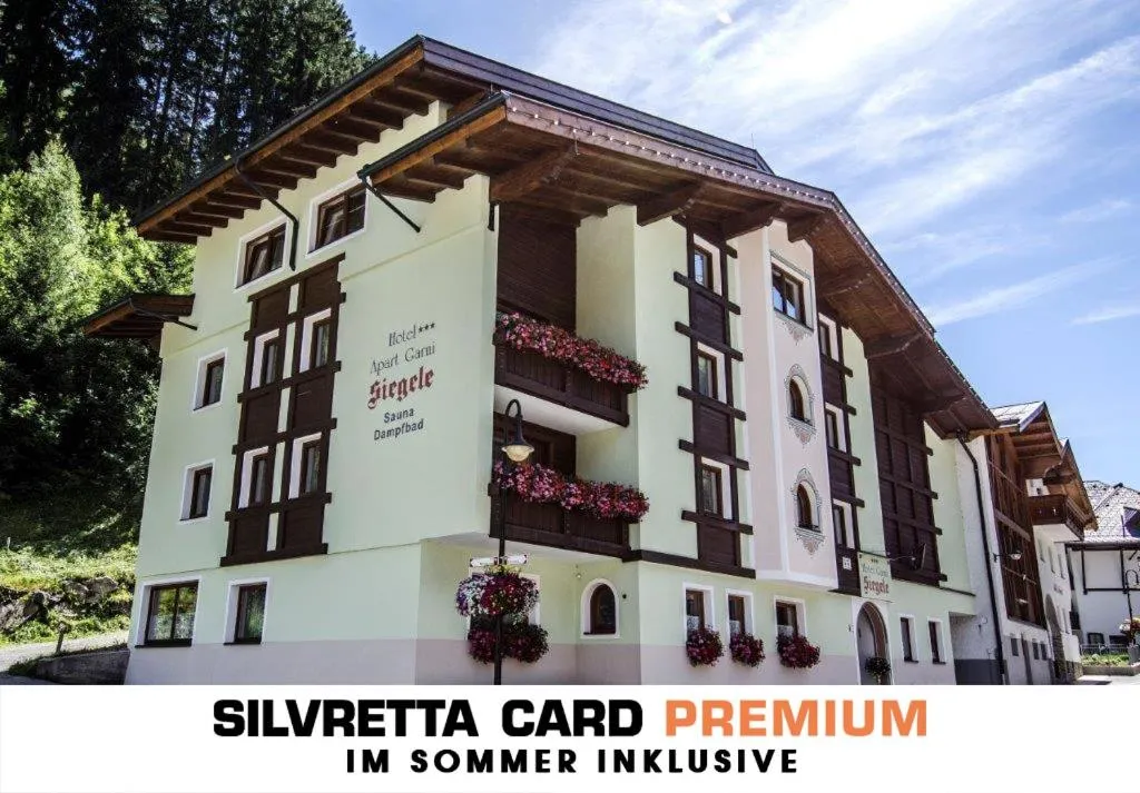 Text overlay in Hotel Garni Siegele - inklusive Silvretta-Card PREMIUM